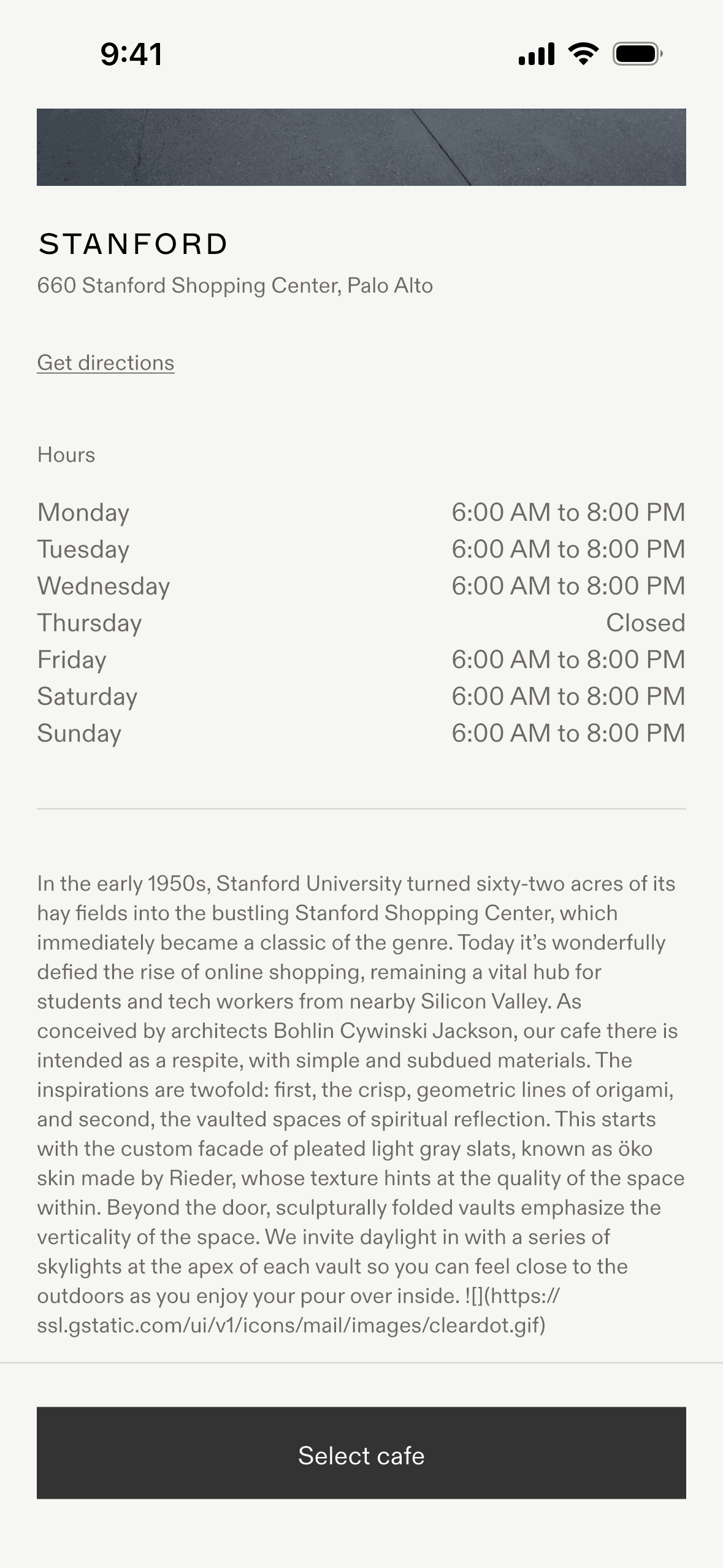 Blue Bottle Coffee iOS Food & Drink interface screenshot 19