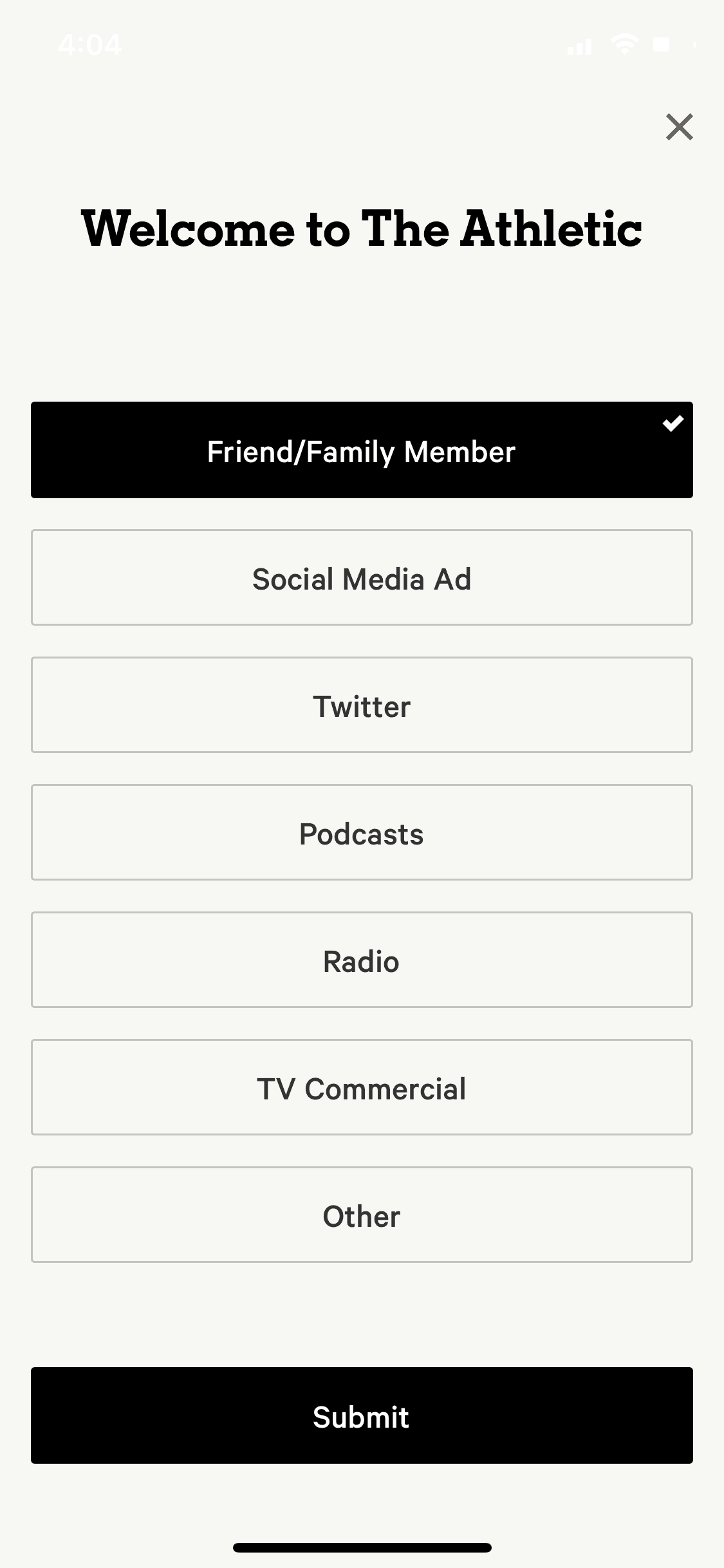 The Athletic iOS Sports interface screenshot 13