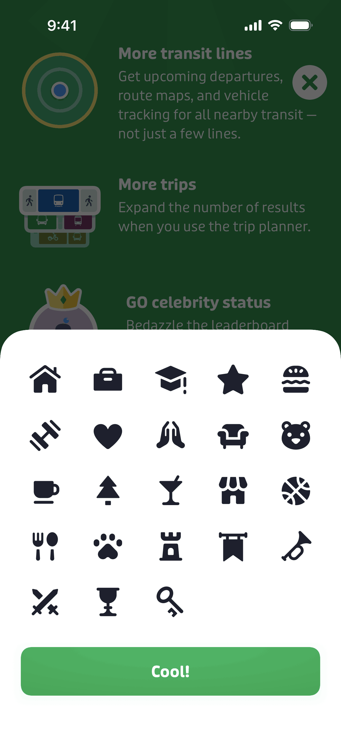 Transit iOS Maps & Navigation interface screenshot 8