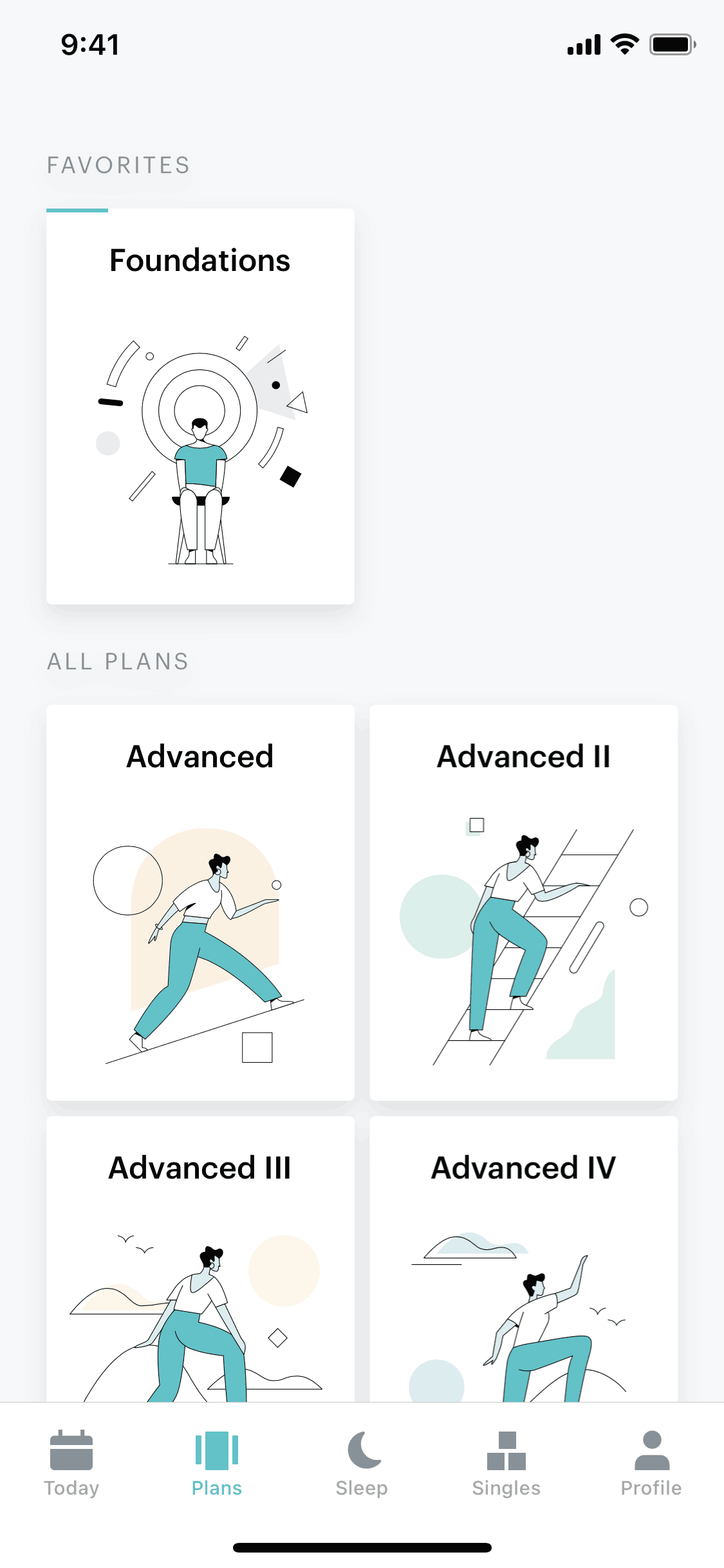 Balance iOS Health & Fitness interface screenshot 2