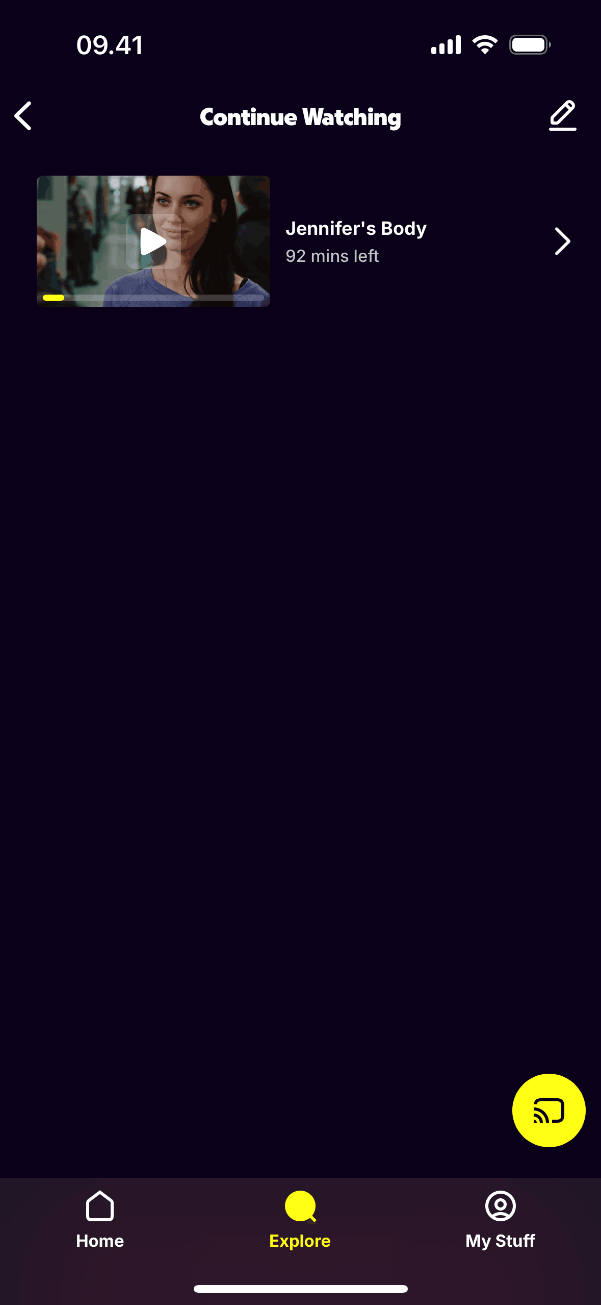 Tubi iOS Entertainment interface screenshot 21