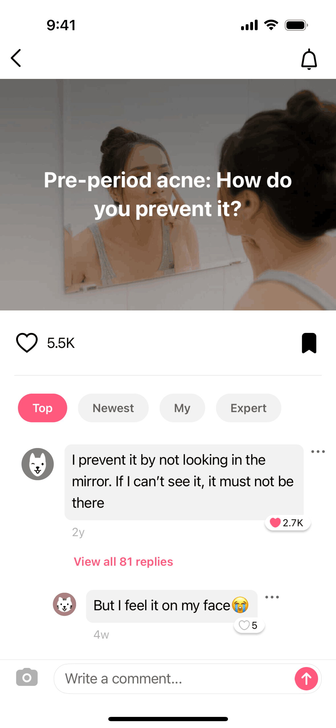 Flo iOS Health & Fitness interface screenshot 23