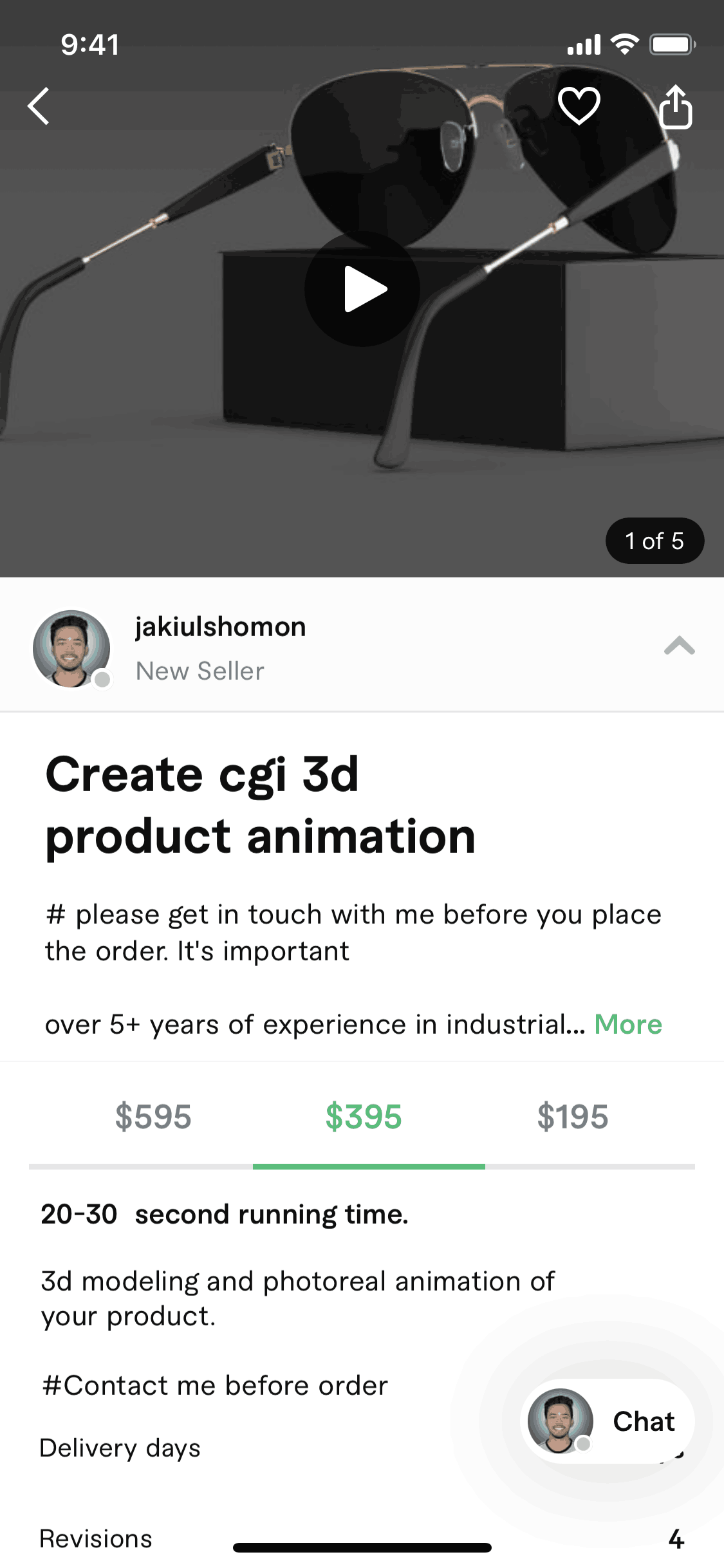 Fiverr iOS Business interface screenshot 13