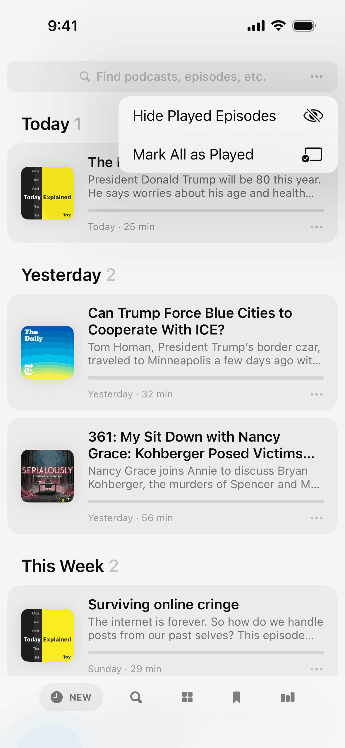 Neuecast iOS News interface screenshot 24
