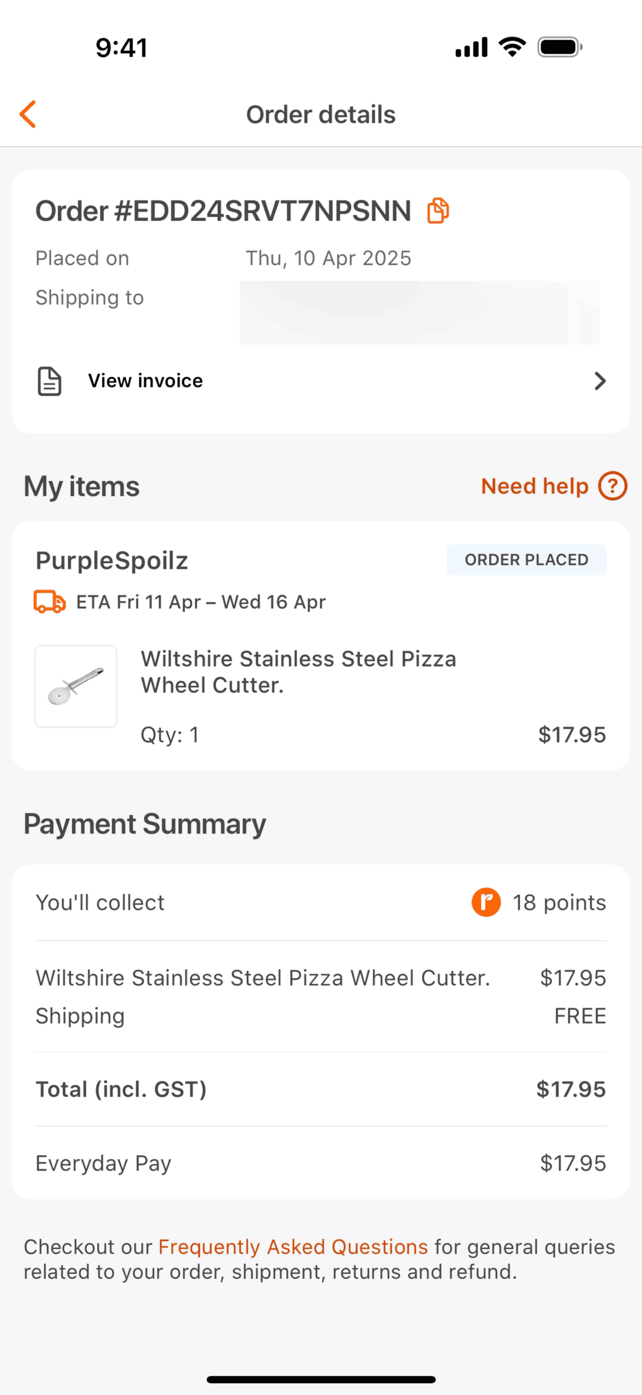 Everyday Rewards iOS Shopping interface screenshot 23