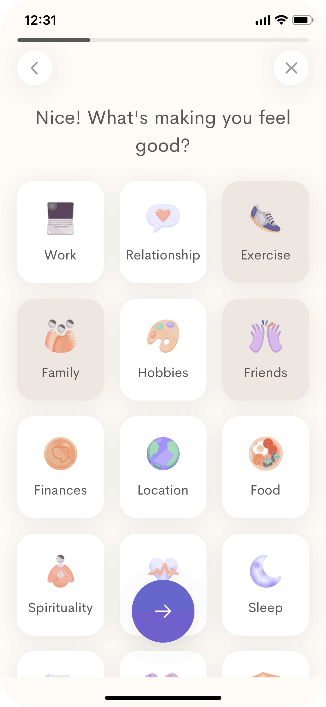 Alan Mind iOS Health & Fitness interface screenshot 2