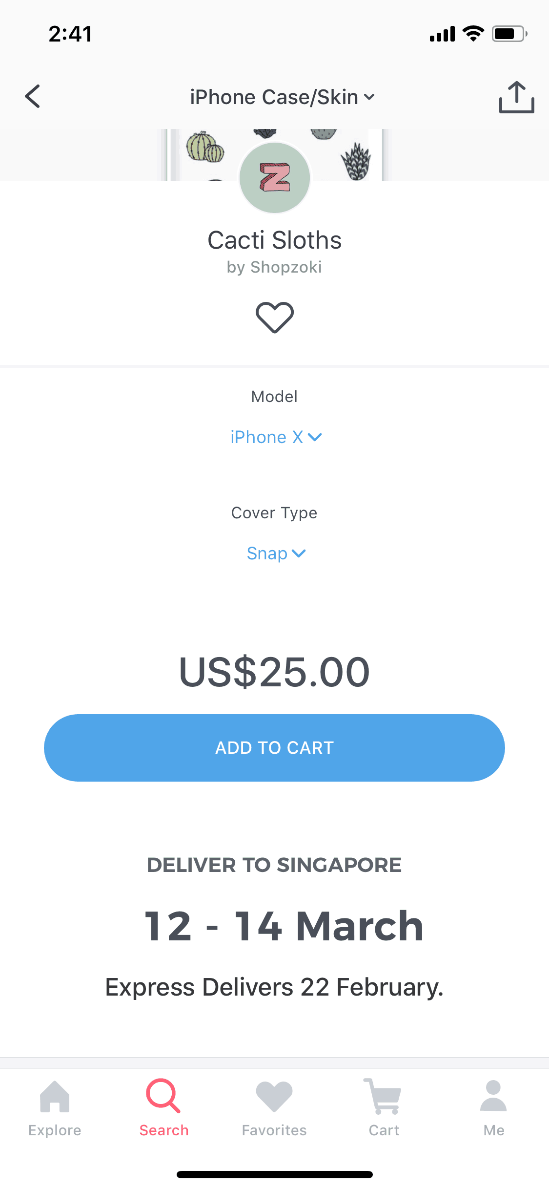 Redbubble iOS Shopping interface screenshot 16