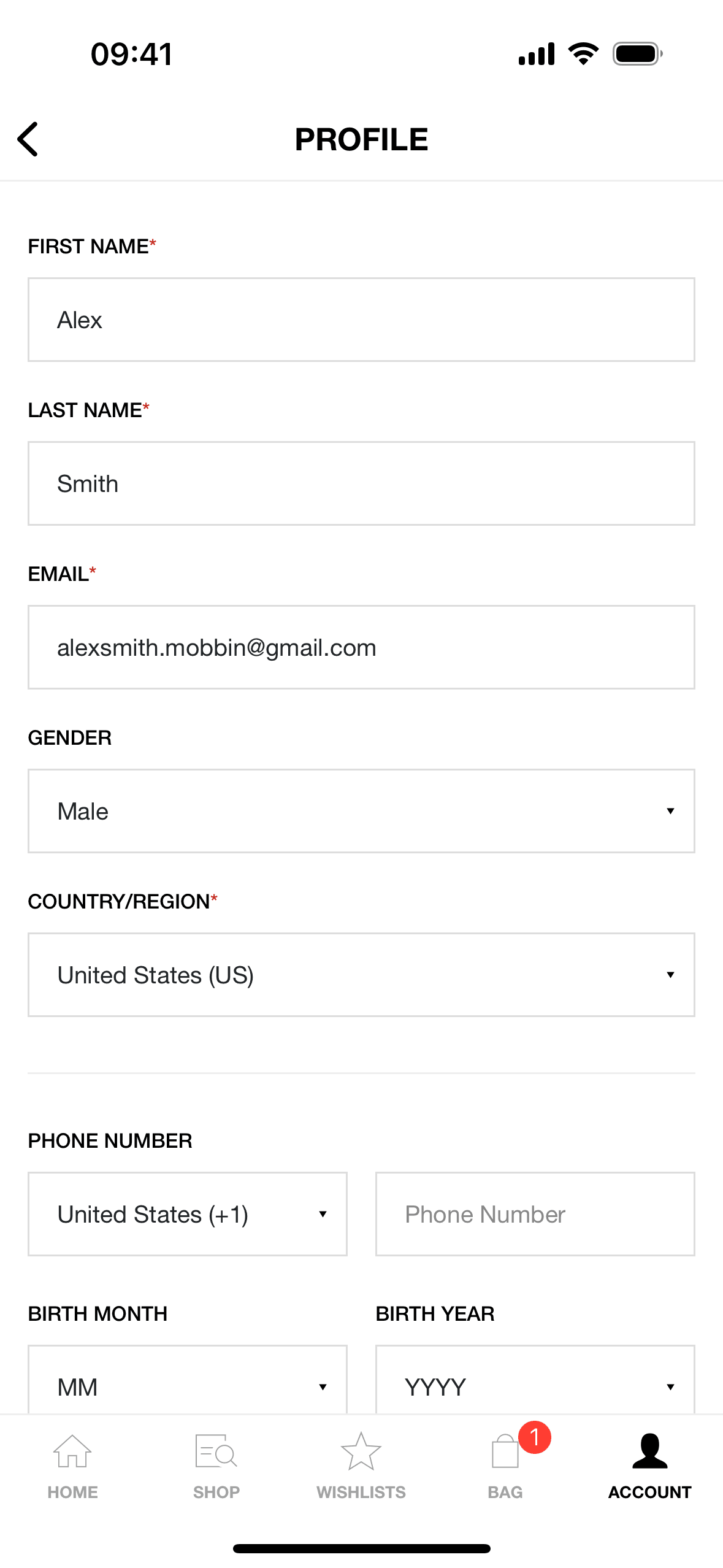 HBX iOS Shopping interface screenshot 19