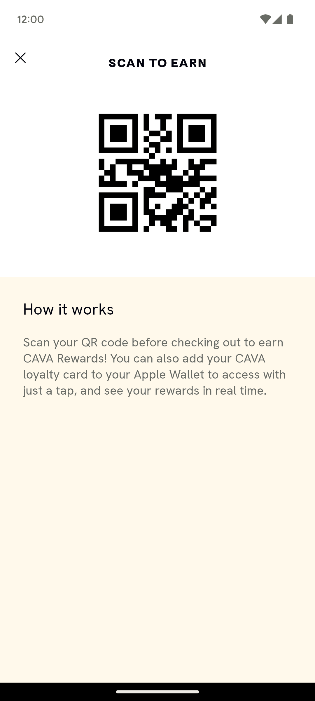 CAVA Android Food & Drink interface screenshot 24