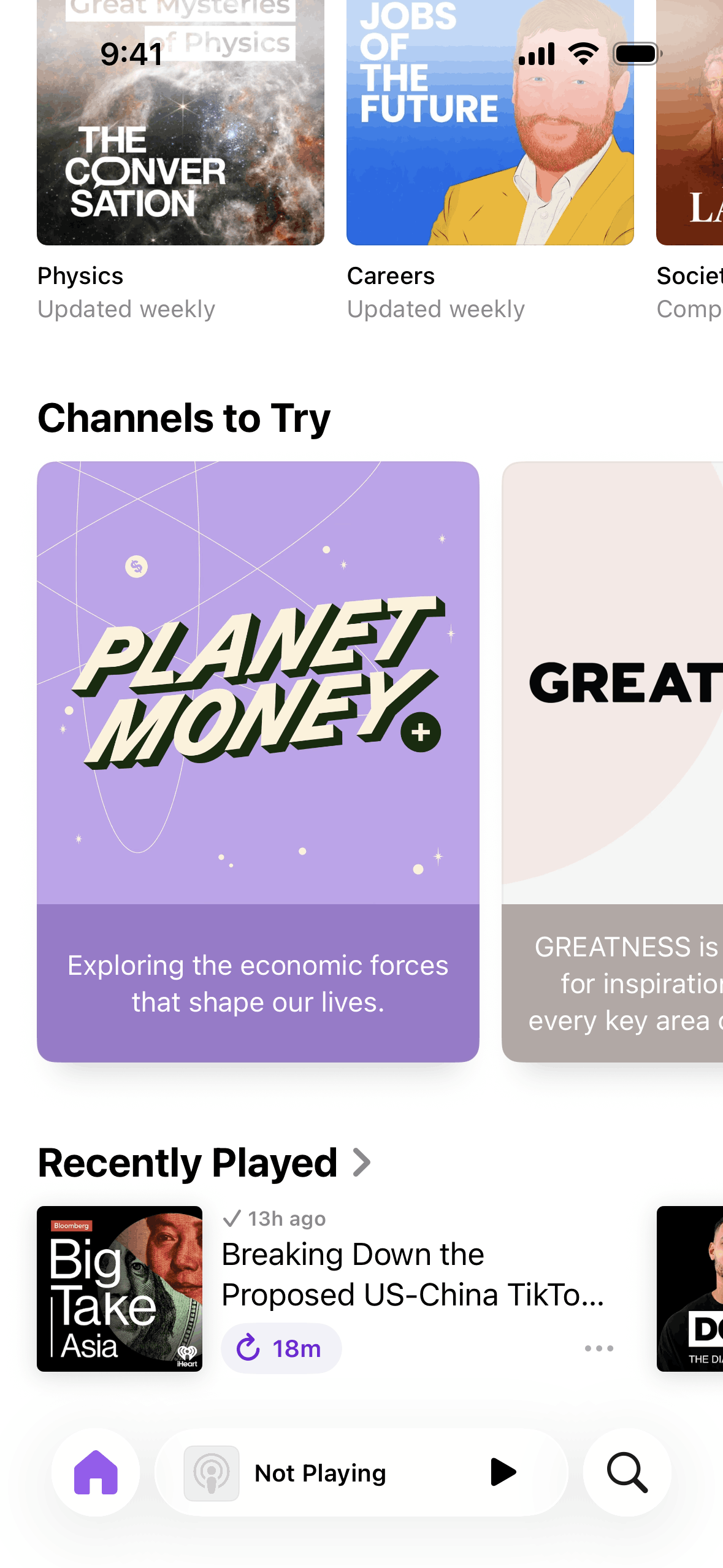 Apple Podcasts iOS Music & Audio interface screenshot 7