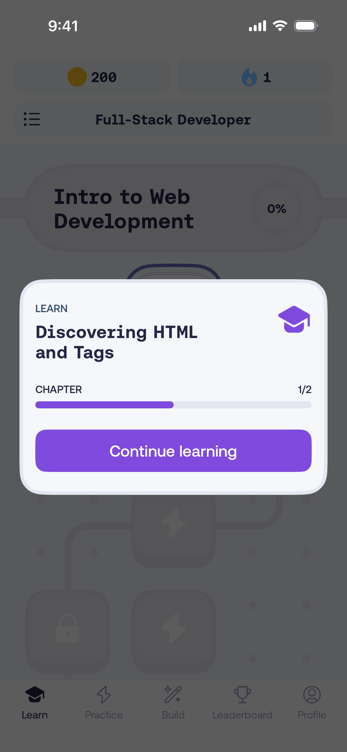 Mimo iOS Education interface screenshot 2
