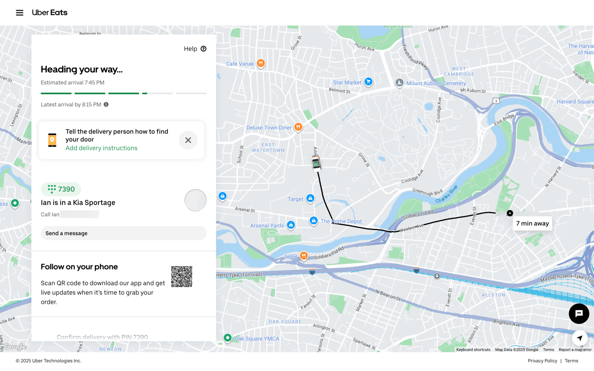 Uber Eats Web Food & Drink interface screenshot 3
