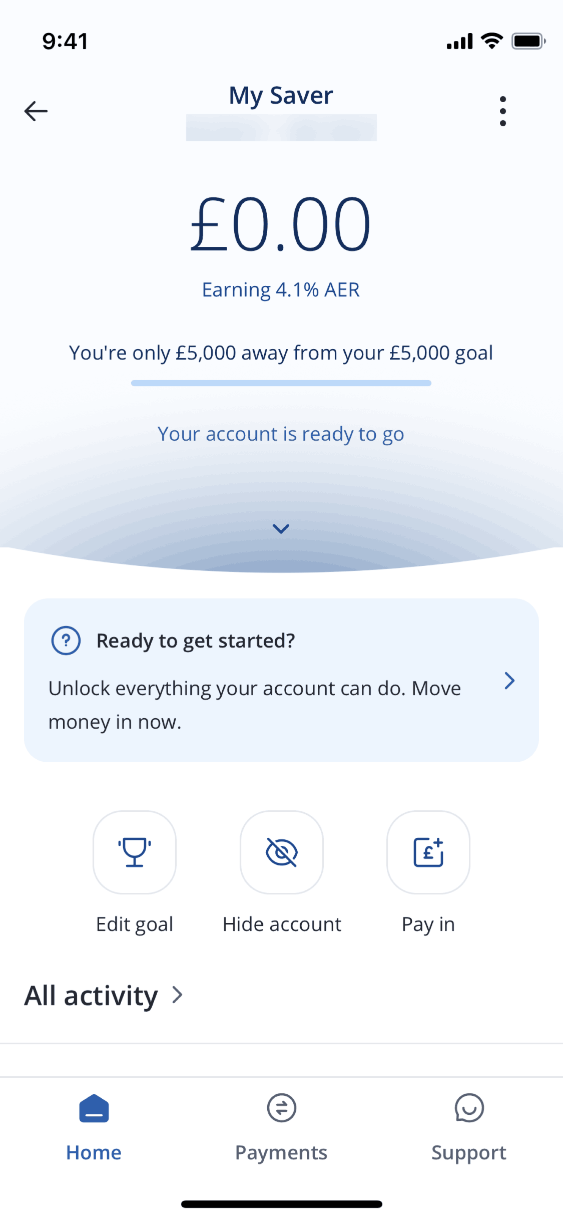 Chase UK iOS Finance interface screenshot 2