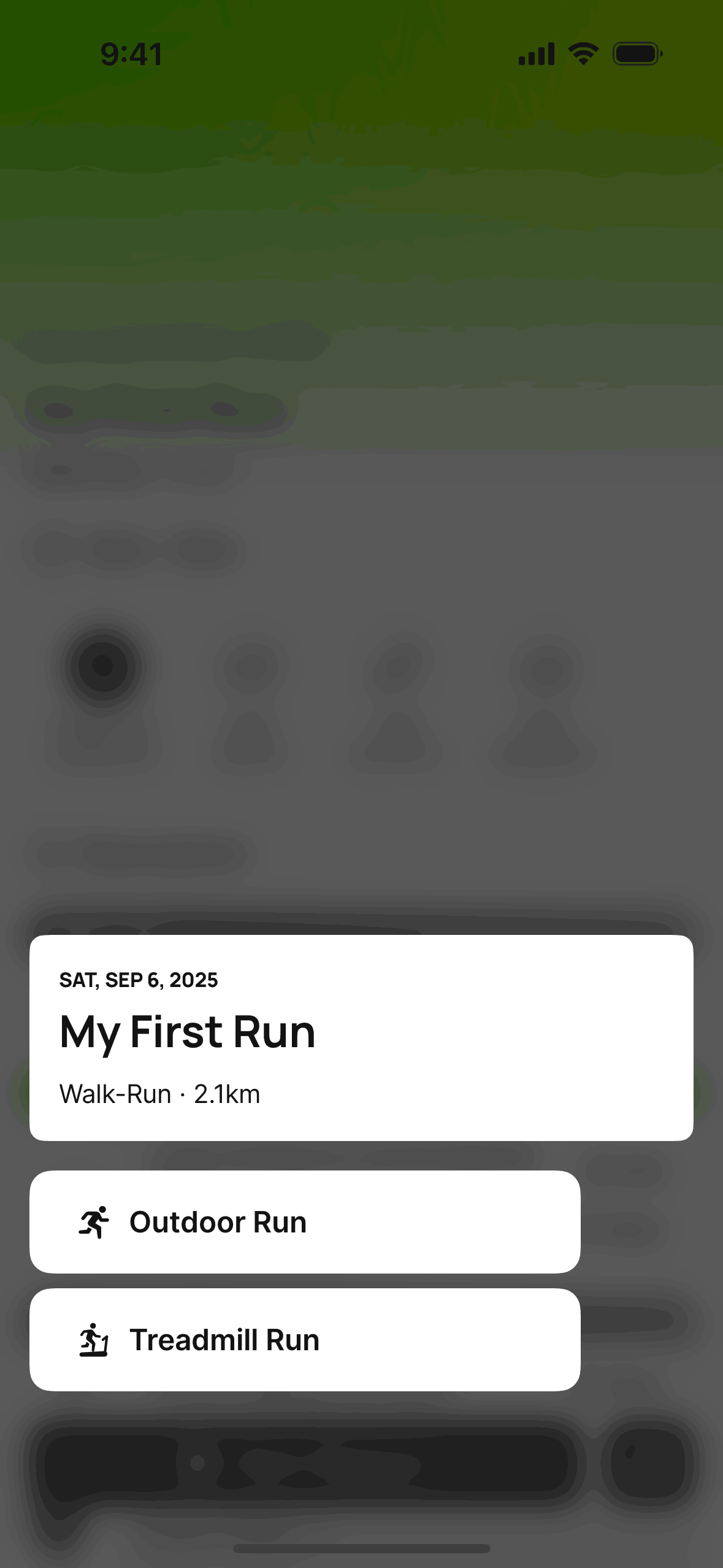 Runna iOS Health & Fitness interface screenshot 7