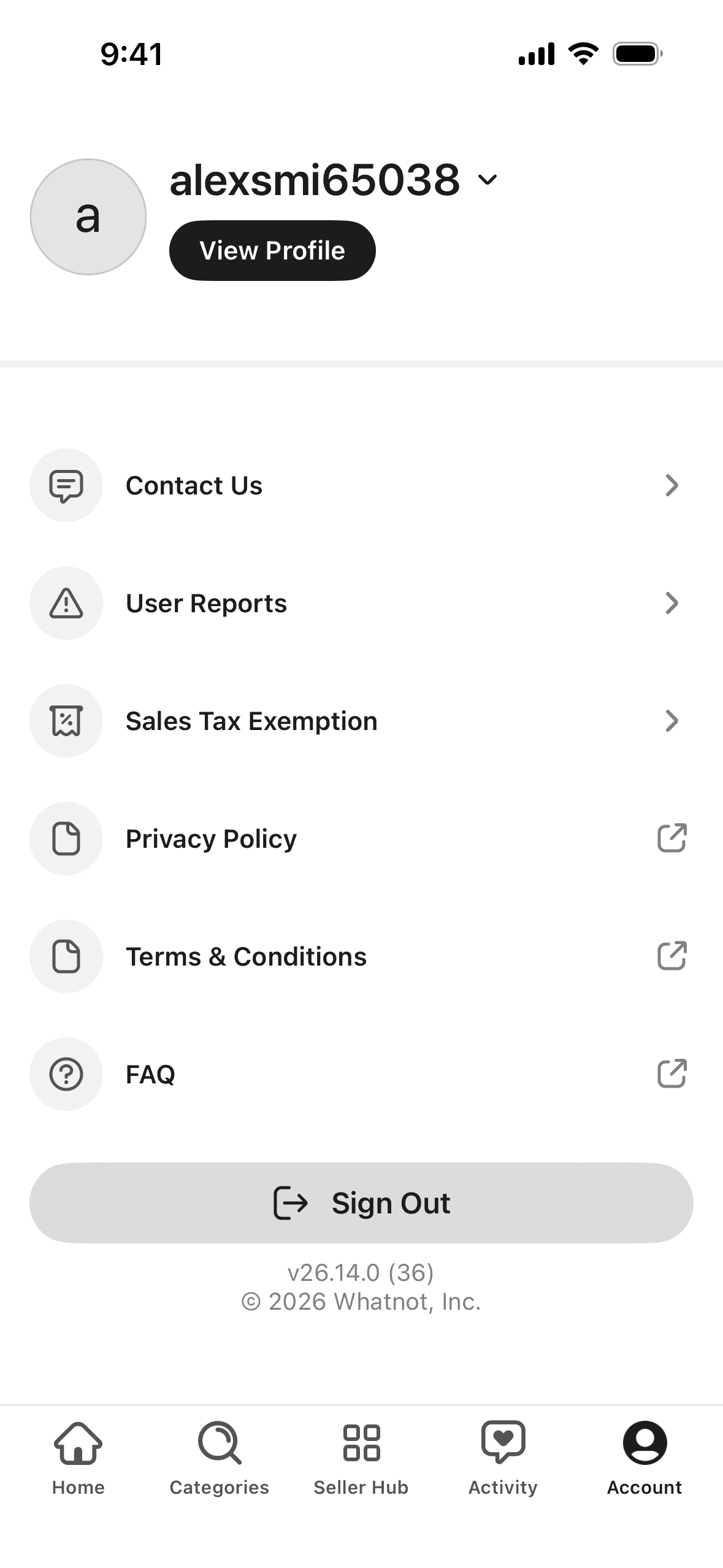 Whatnot iOS Shopping interface screenshot 12