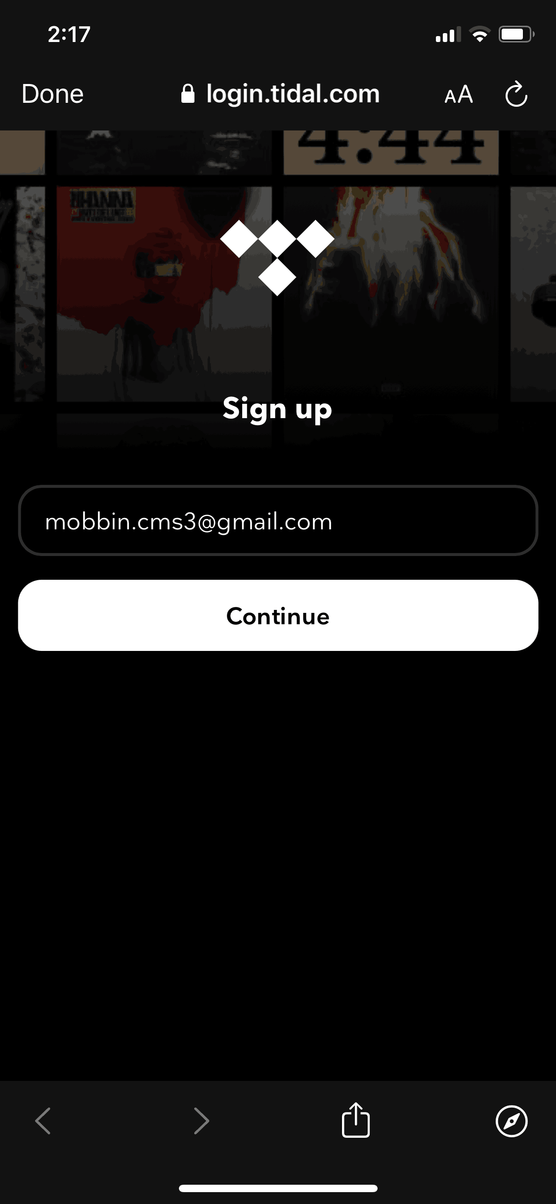 TIDAL iOS Music & Audio interface screenshot 5