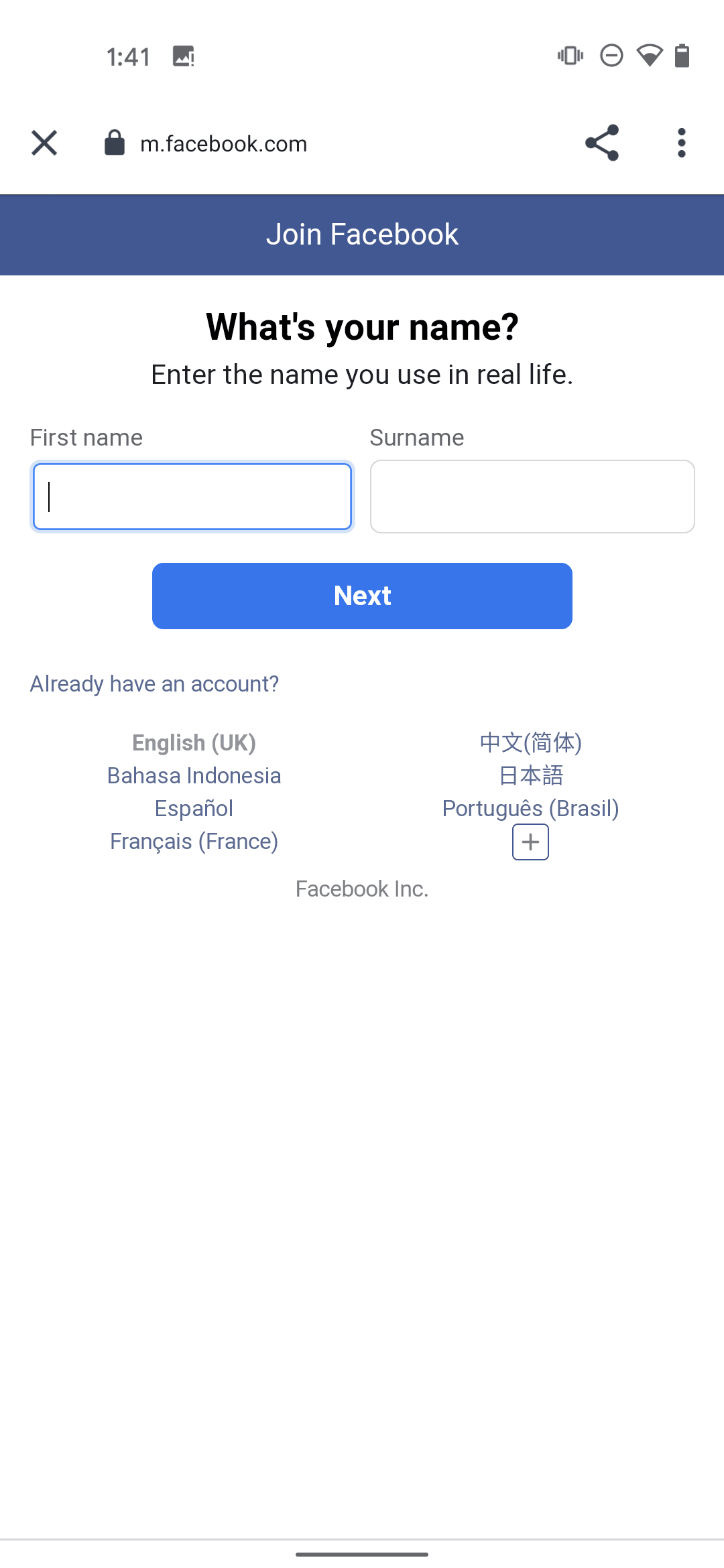 Messenger Android Social Networking interface screenshot 3