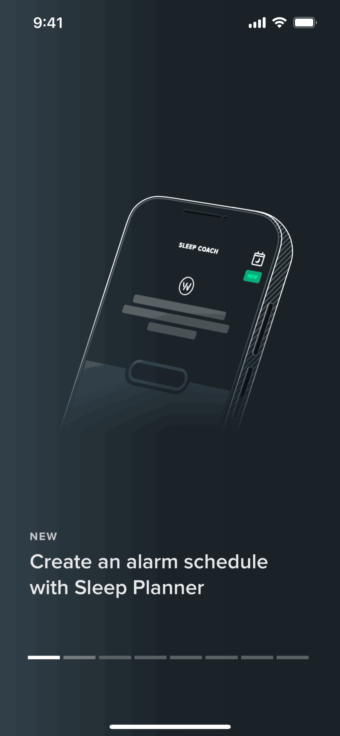 Setting a wake time on WHOOP (ios) screen 2