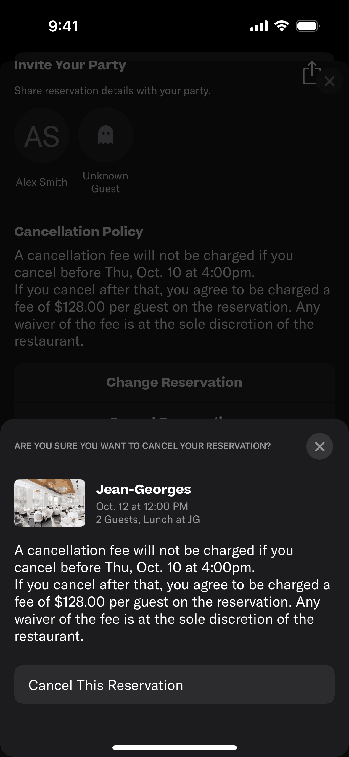Resy iOS Food & Drink interface screenshot 7