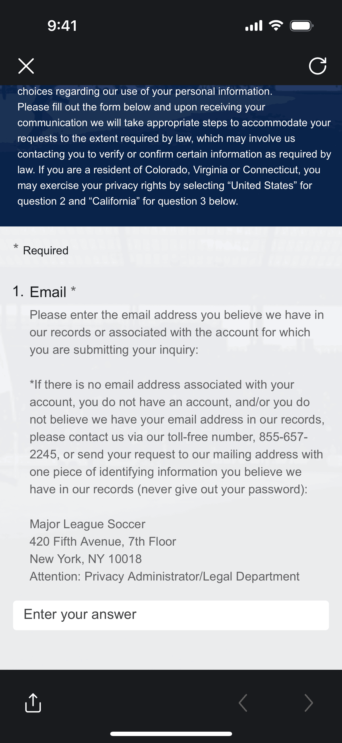 MLS iOS Sports interface screenshot 15