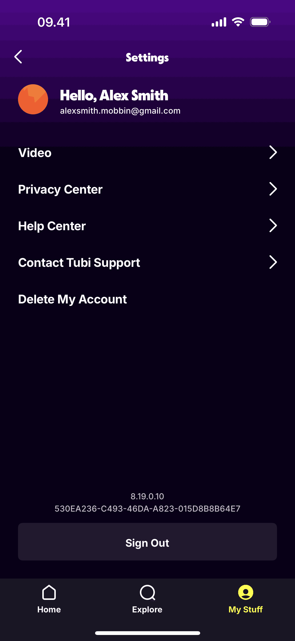 Tubi iOS Entertainment interface screenshot 24