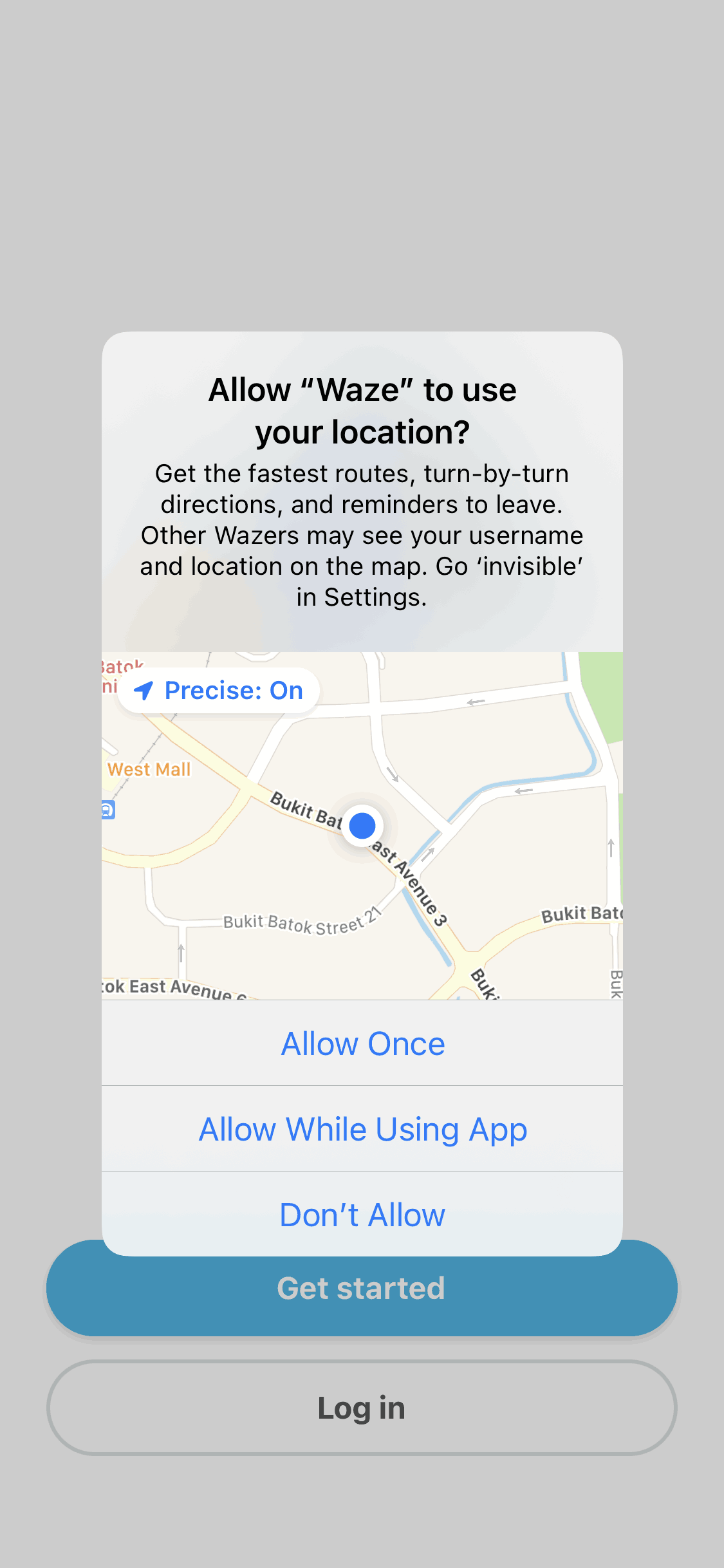 Waze iOS Maps & Navigation interface screenshot 2