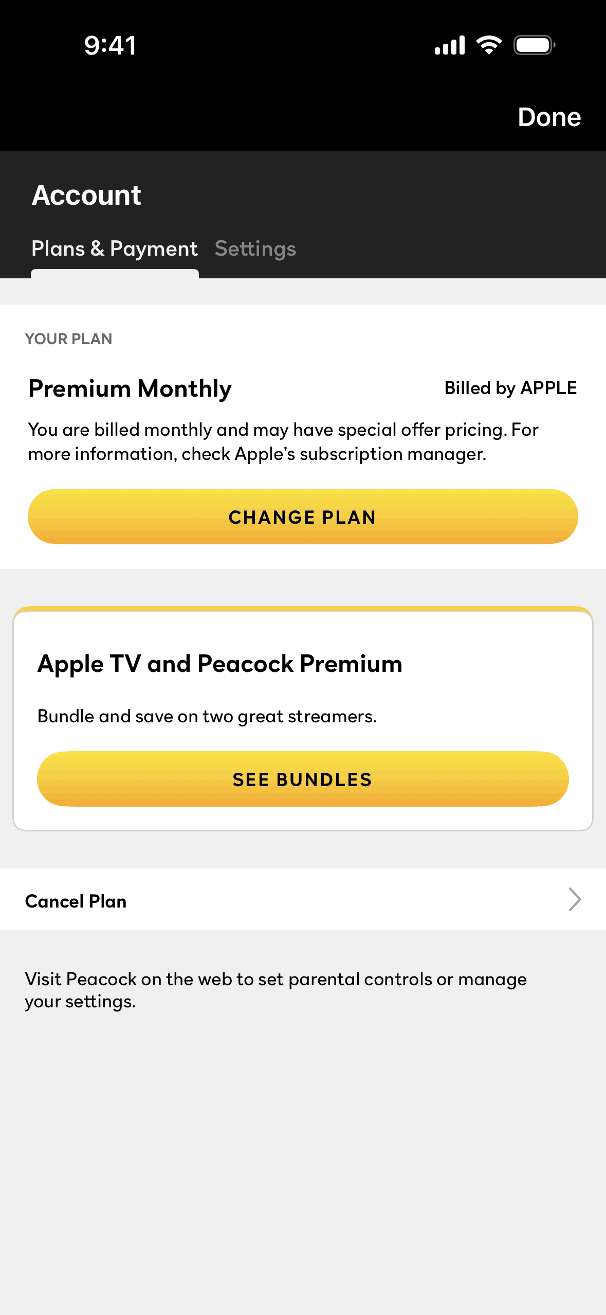 Peacock iOS Entertainment interface screenshot 11