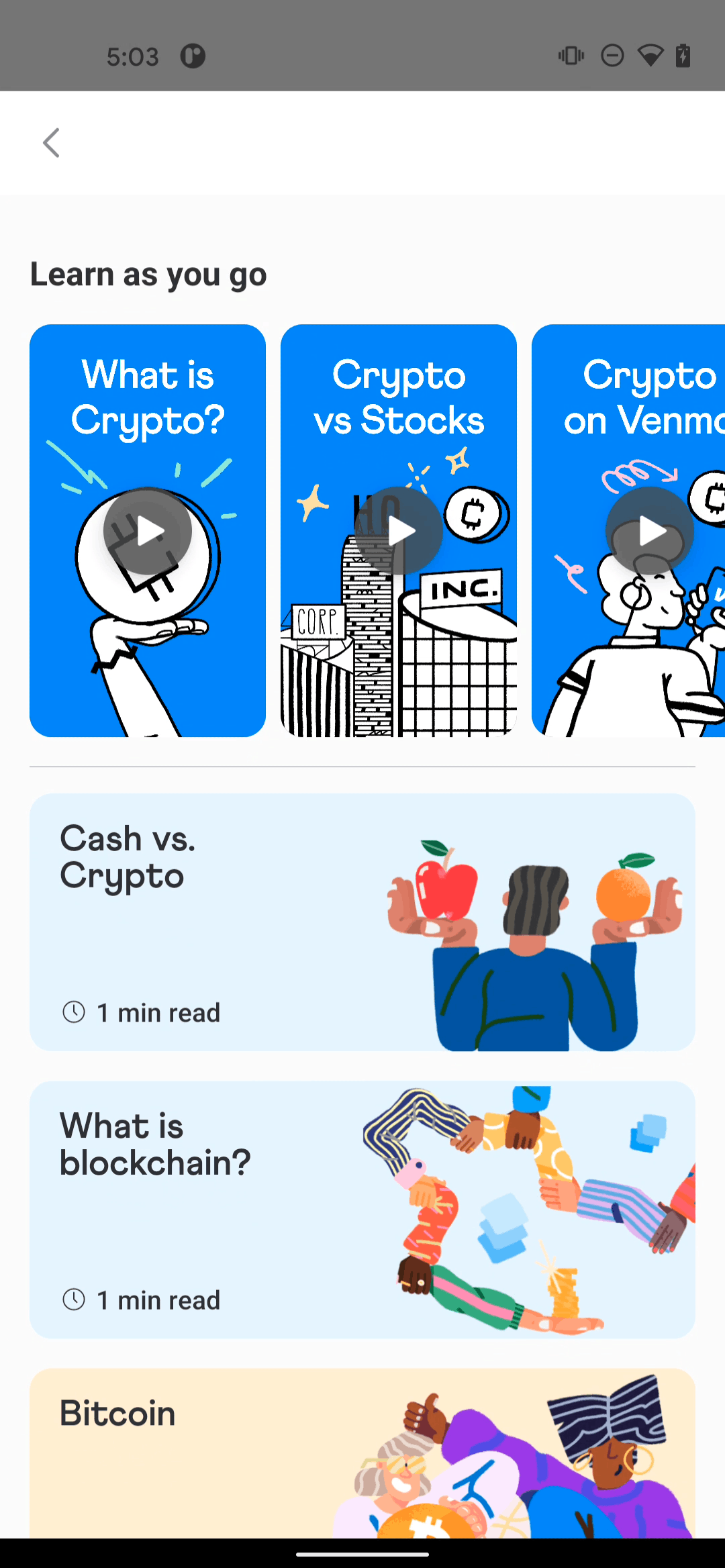 Venmo Android Finance interface screenshot 2