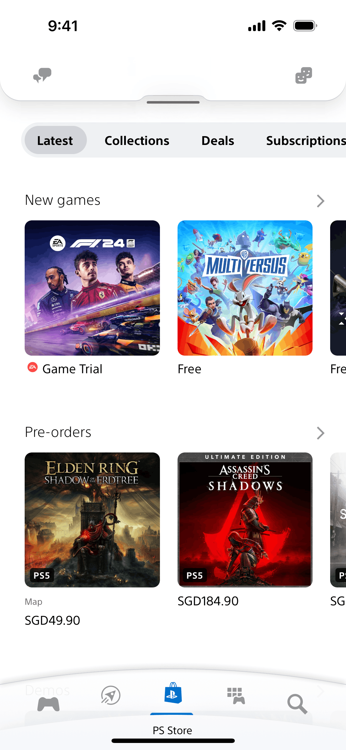 PlayStation App iOS Entertainment interface screenshot 2