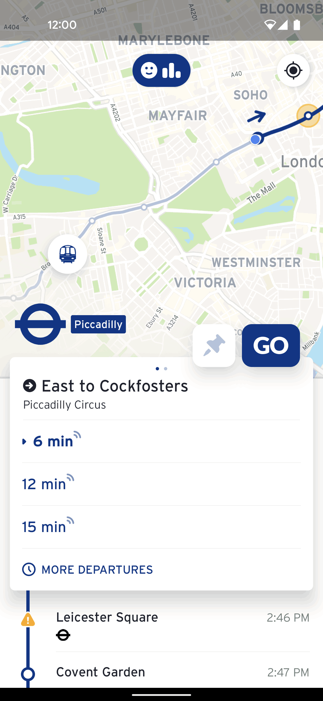 Transit Android Maps & Navigation interface screenshot 19