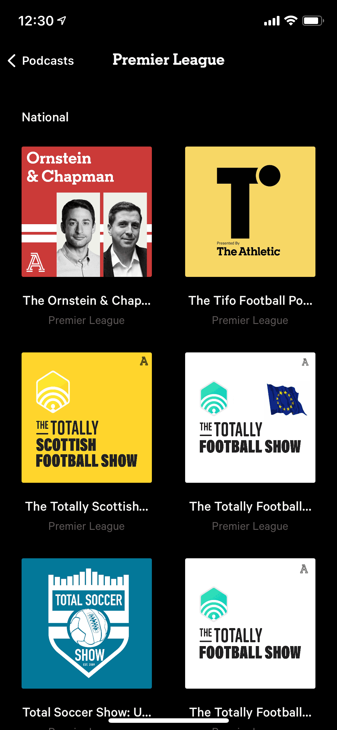 The Athletic iOS News interface screenshot 5