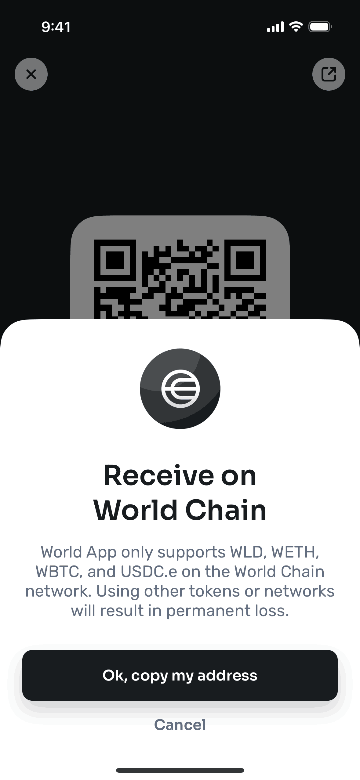 World App iOS Crypto & Web3 interface screenshot 12