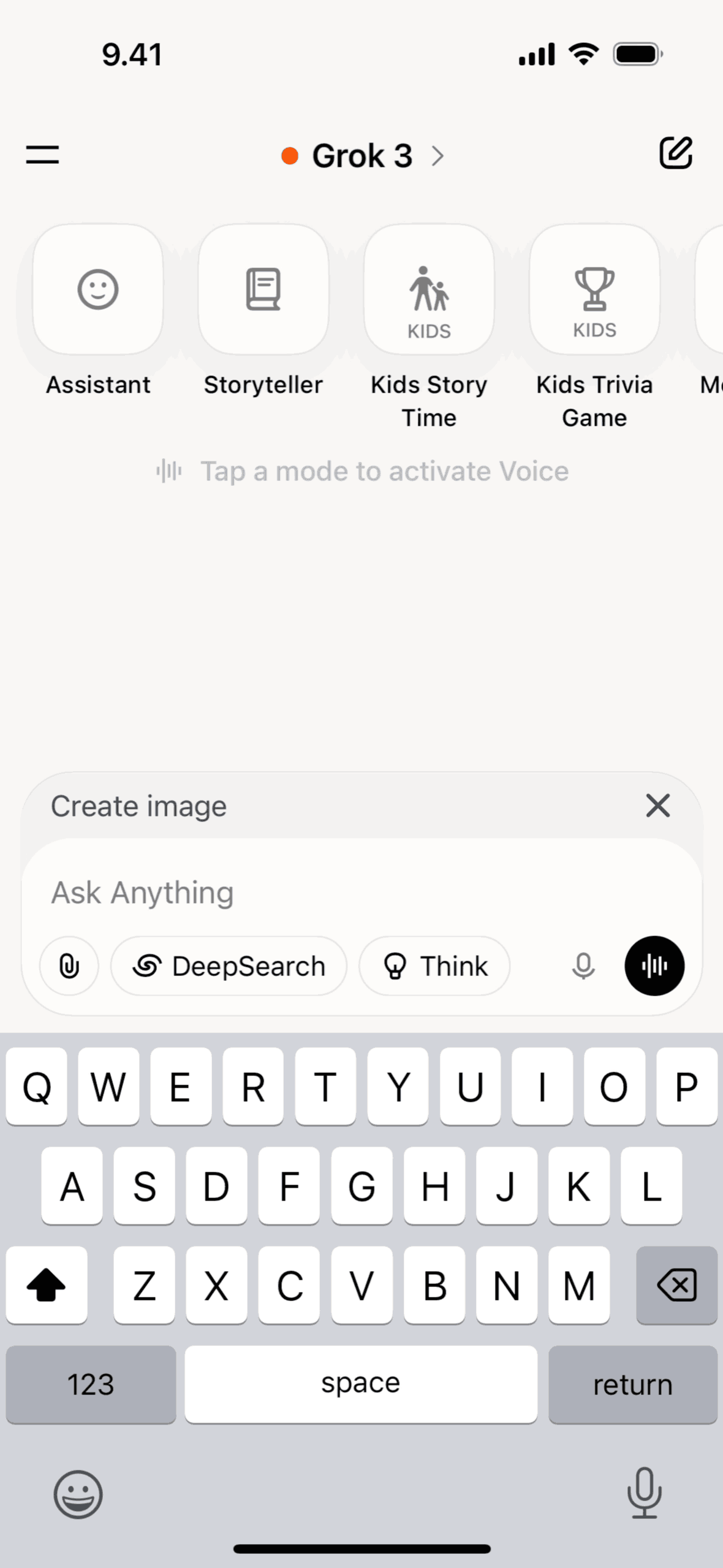 Grok iOS AI interface screenshot 21