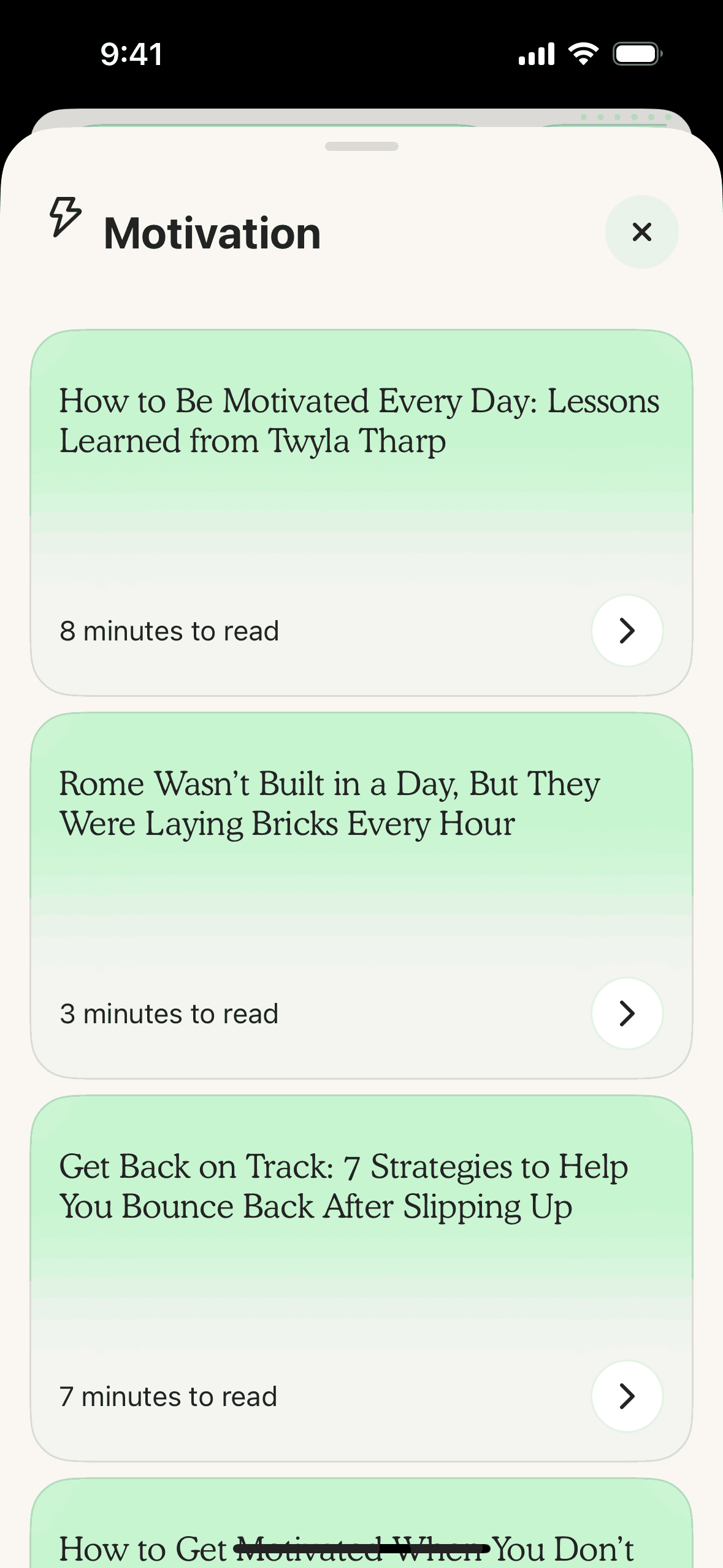 Atoms iOS Productivity interface screenshot 8