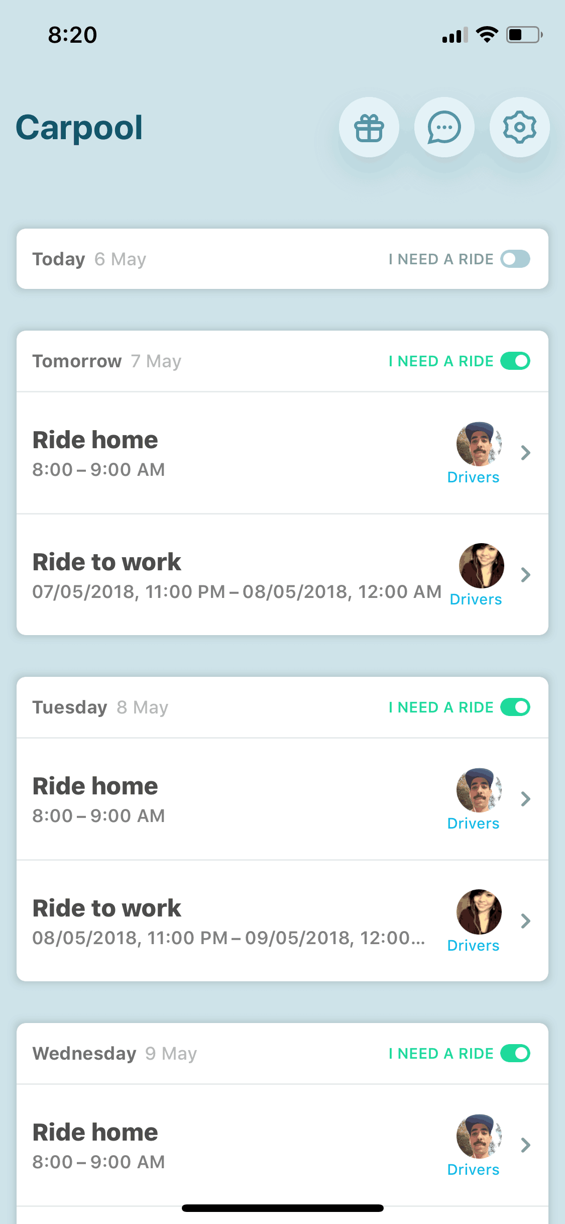 Waze Carpool iOS Maps & Navigation interface screenshot 3