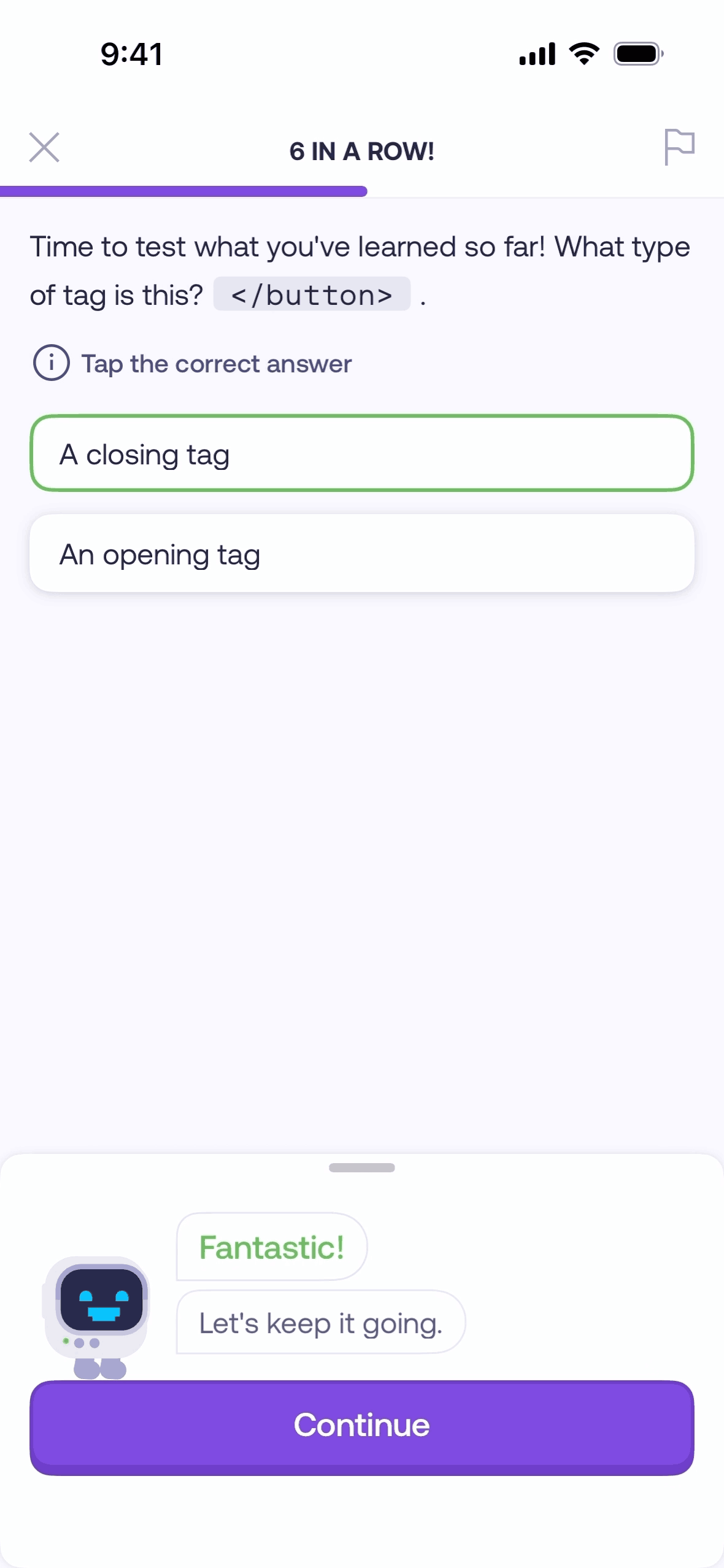 Mimo iOS Education interface screenshot 10