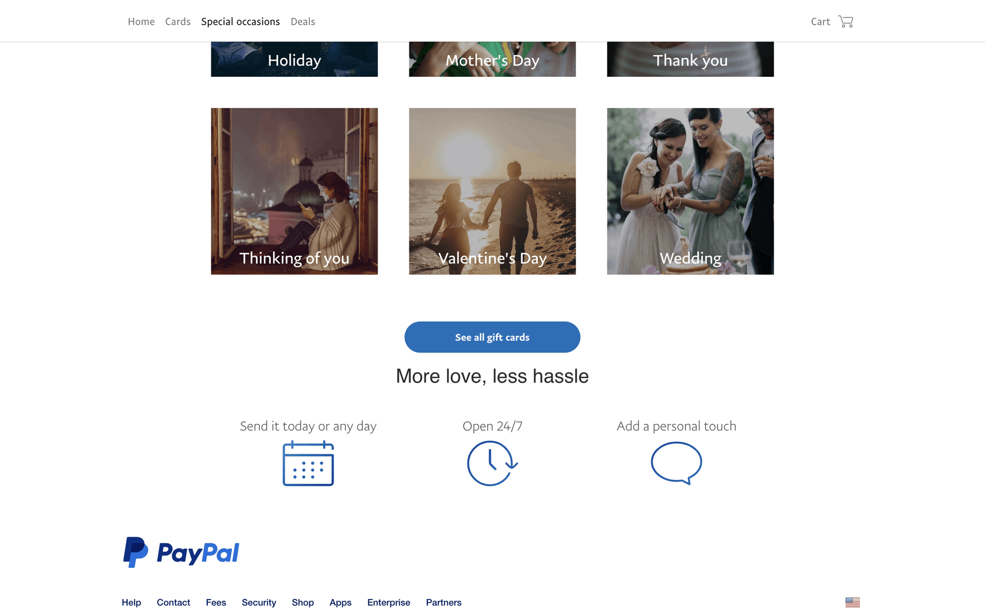 PayPal Web Finance interface screenshot 1