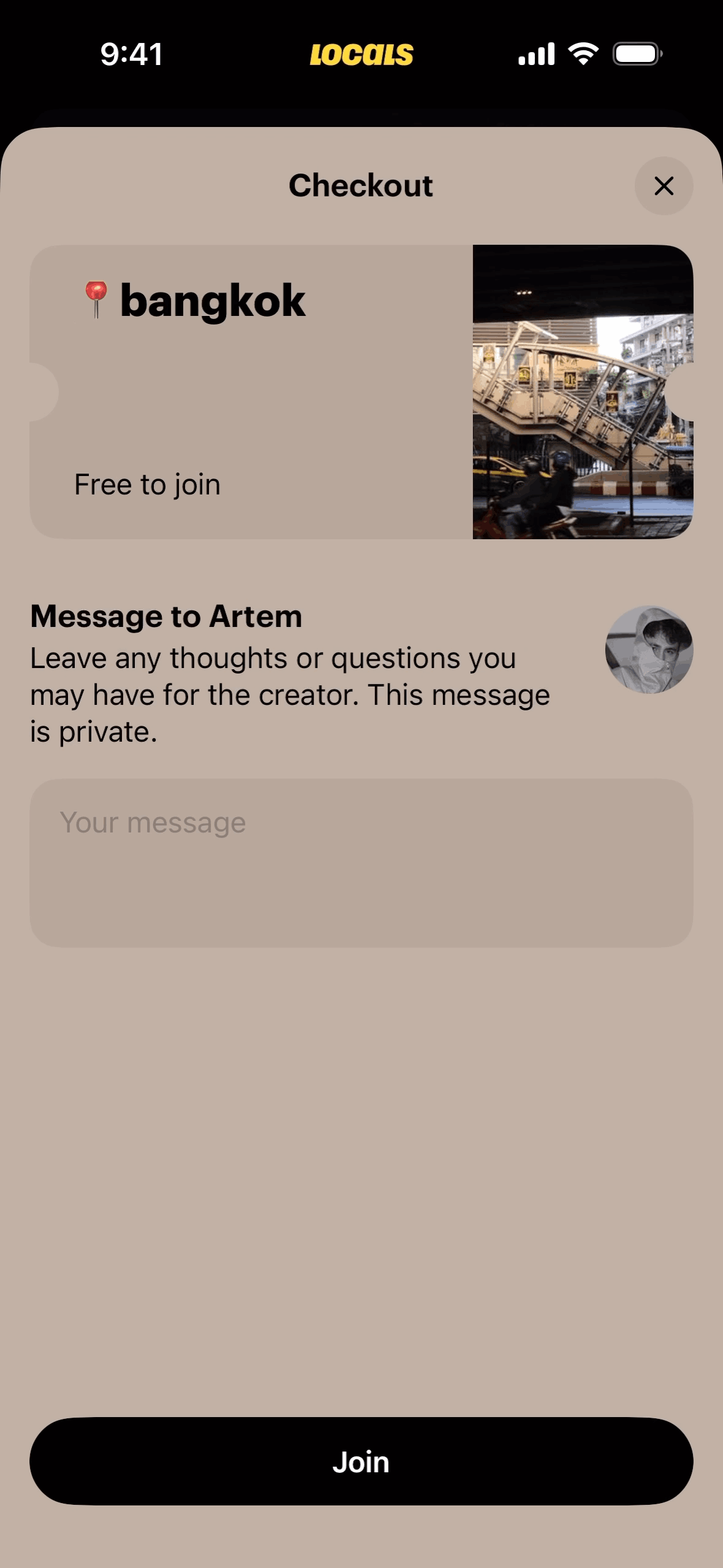 Locals iOS Social Networking interface screenshot 5