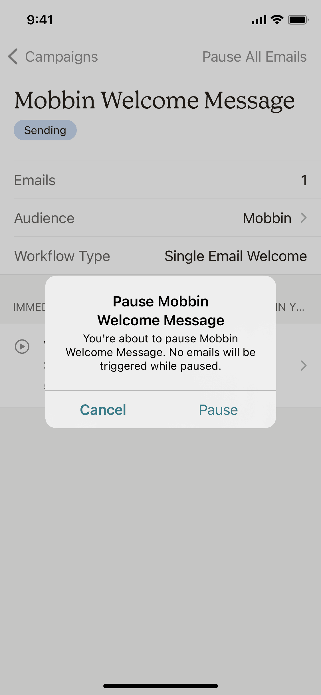 Mailchimp iOS Business interface screenshot 4