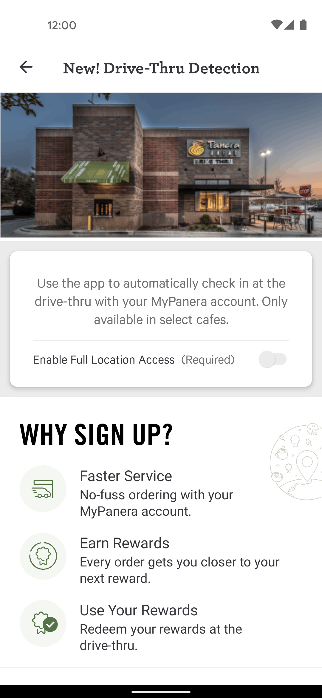 Panera Bread Android Food & Drink interface screenshot 24