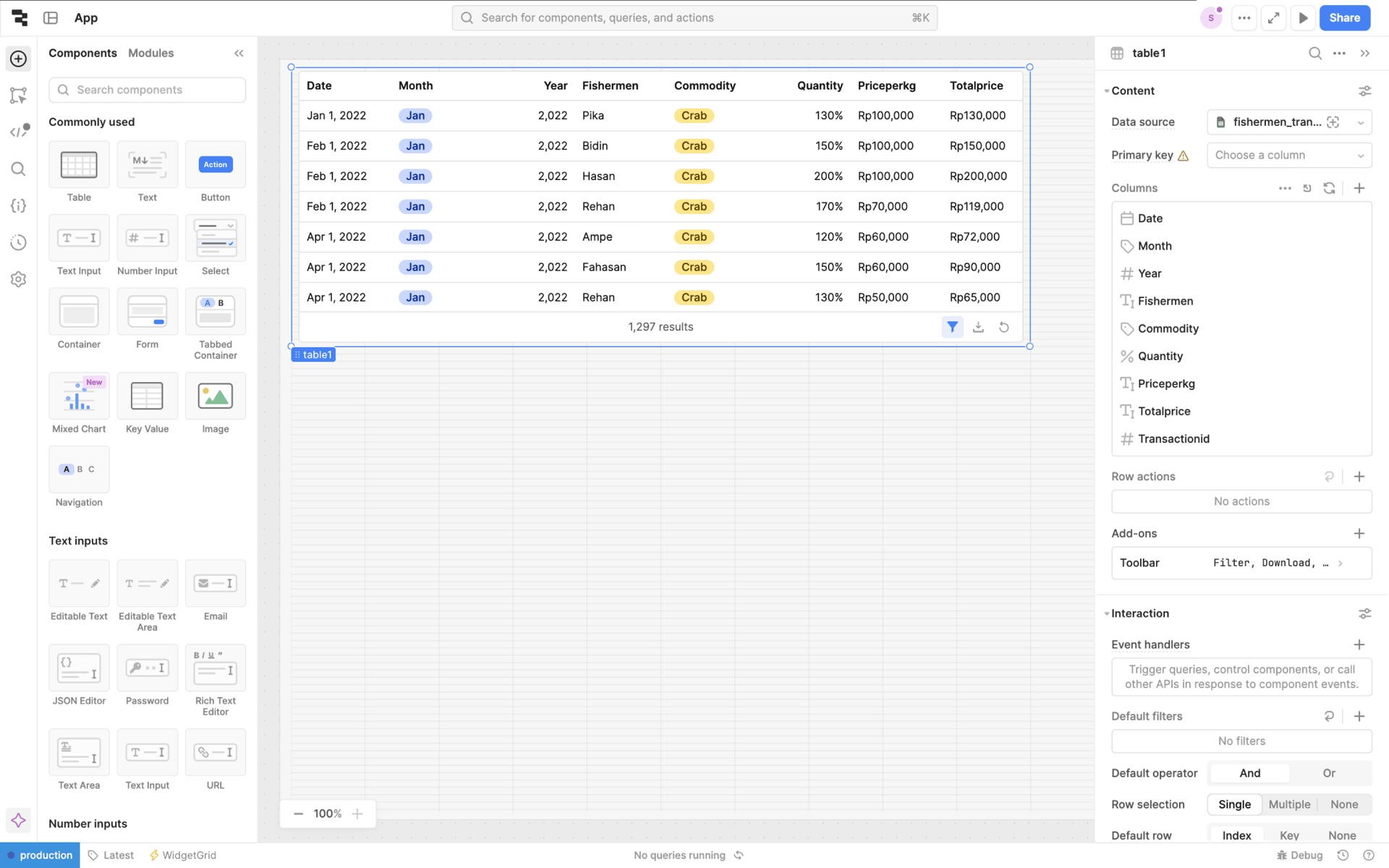 Retool Web Developer Tools interface screenshot 11