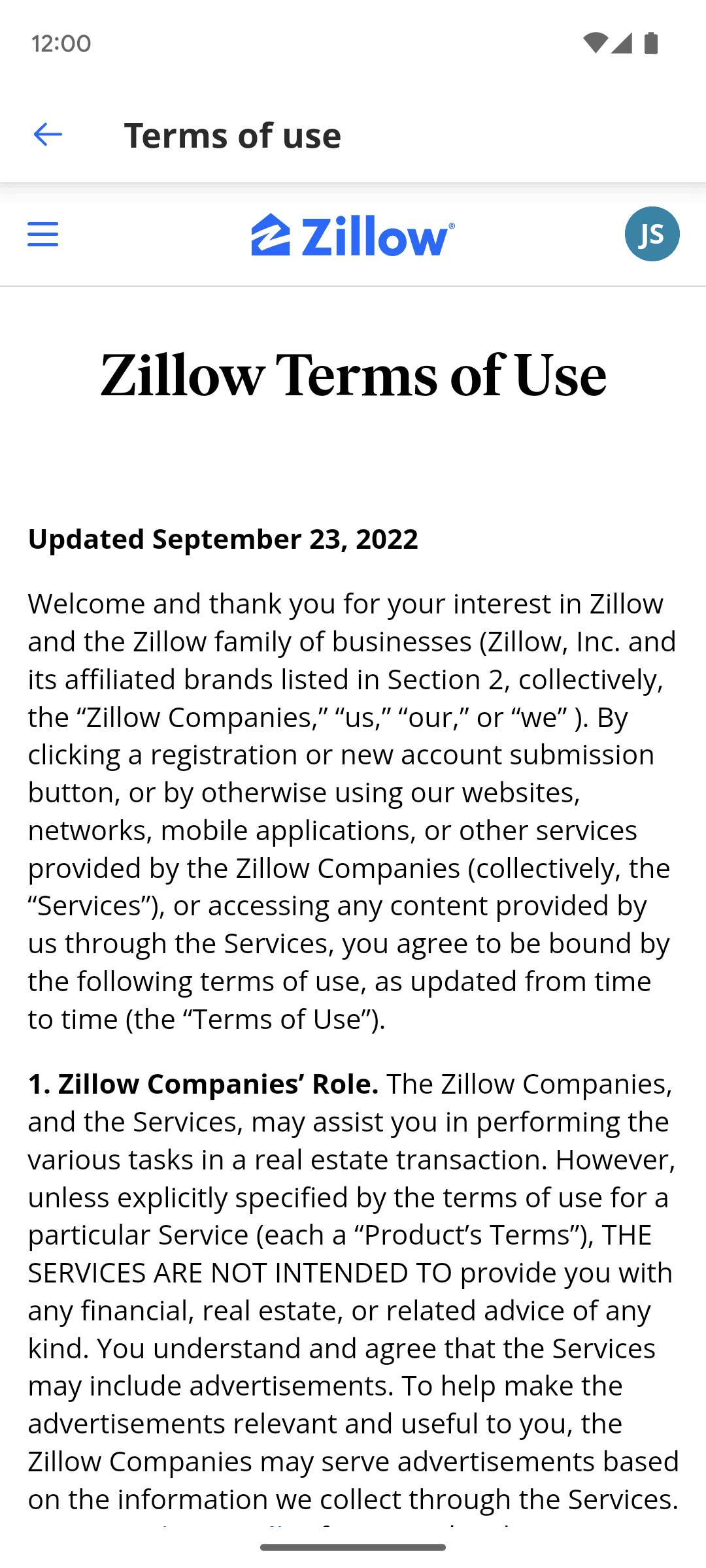 Zillow Android Real Estate interface screenshot 22