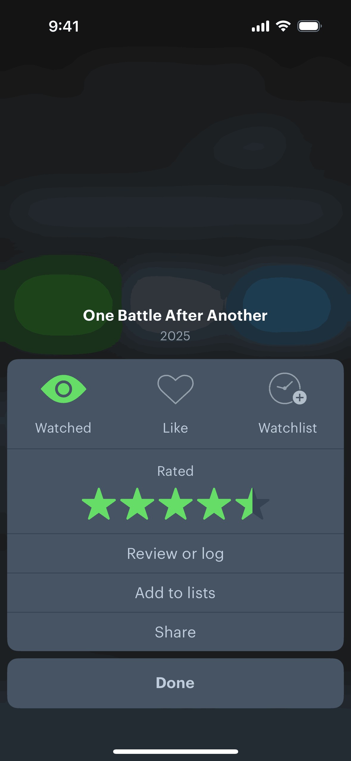Letterboxd iOS Social Networking interface screenshot 20