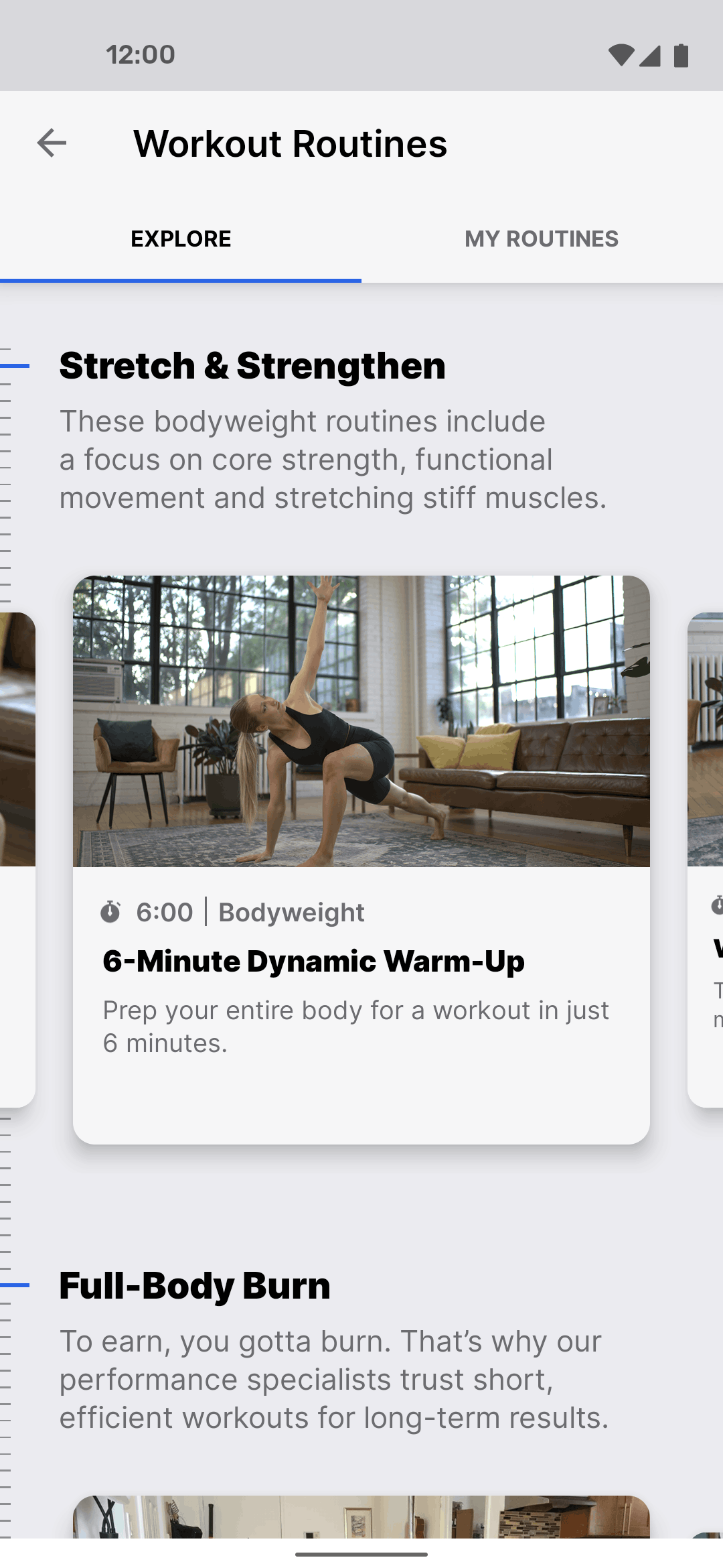 MyFitnessPal Android Health & Fitness interface screenshot 2