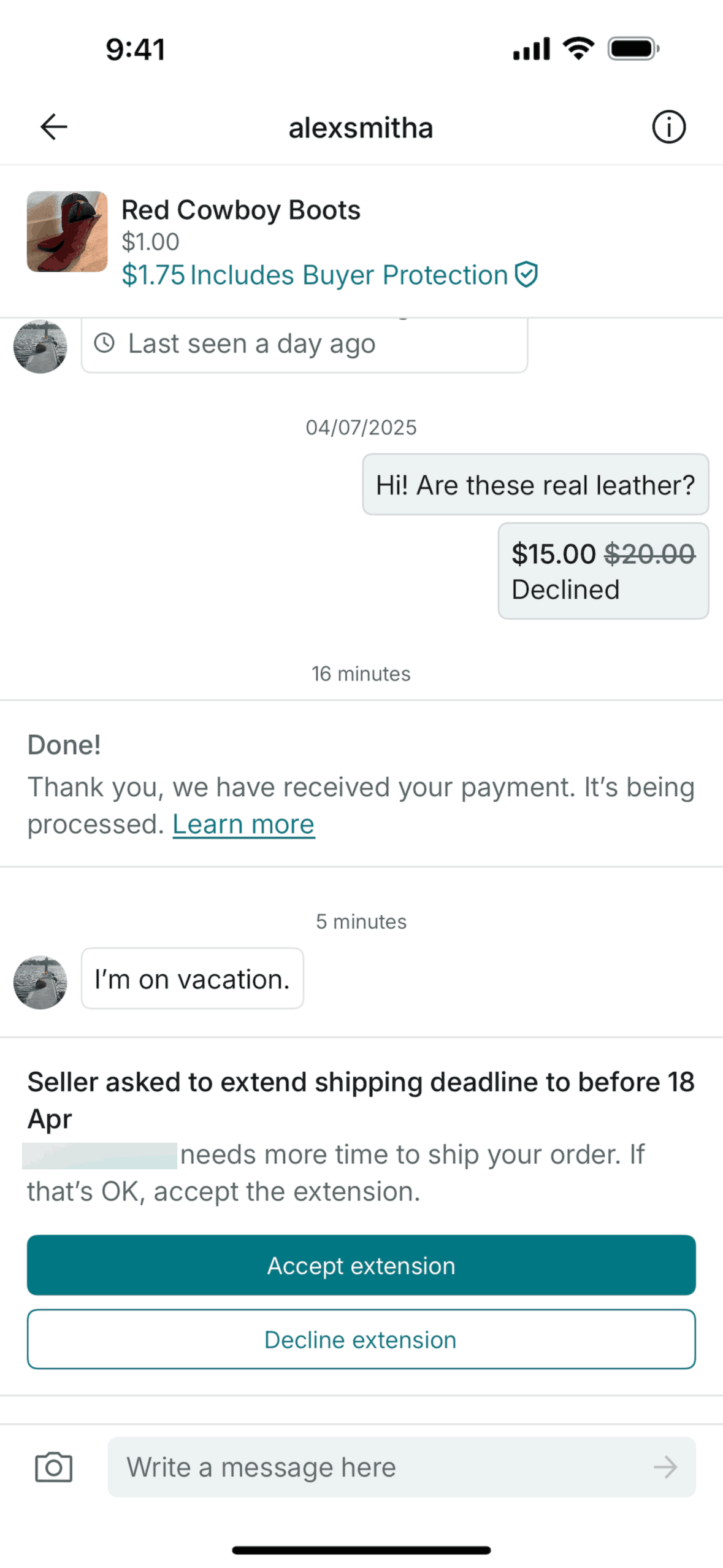 Vinted iOS Shopping interface screenshot 15