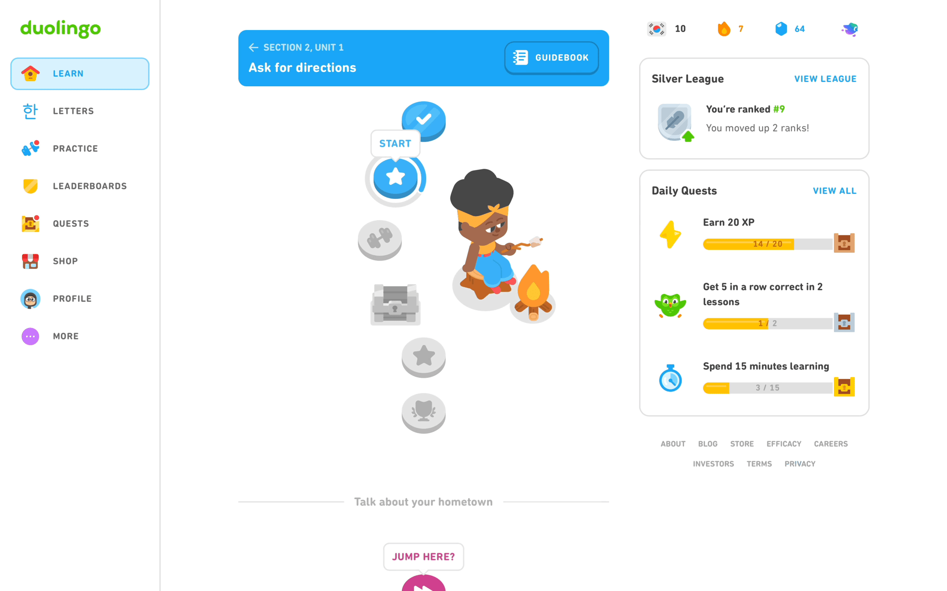 Duolingo Web Education interface screenshot 7