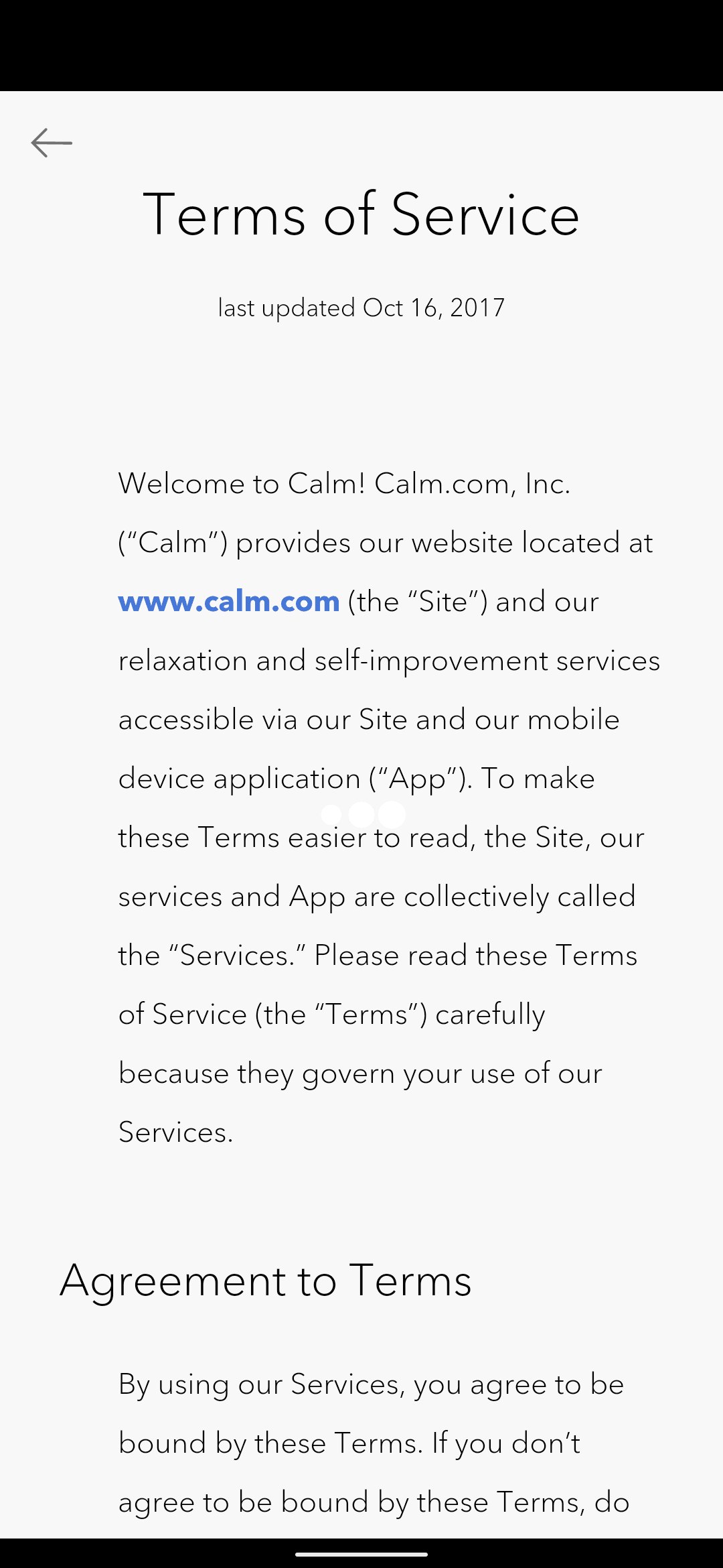 Calm Android Health & Fitness interface screenshot 4