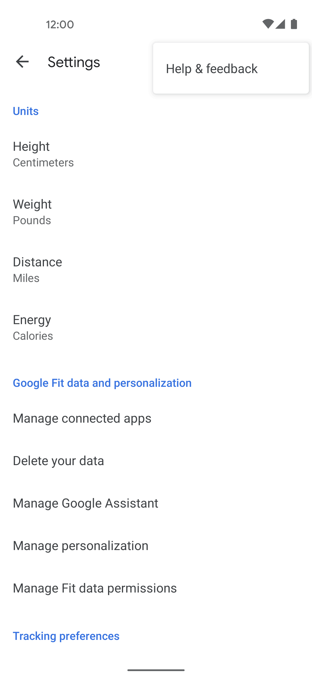 Google Fit Android Health & Fitness interface screenshot 22