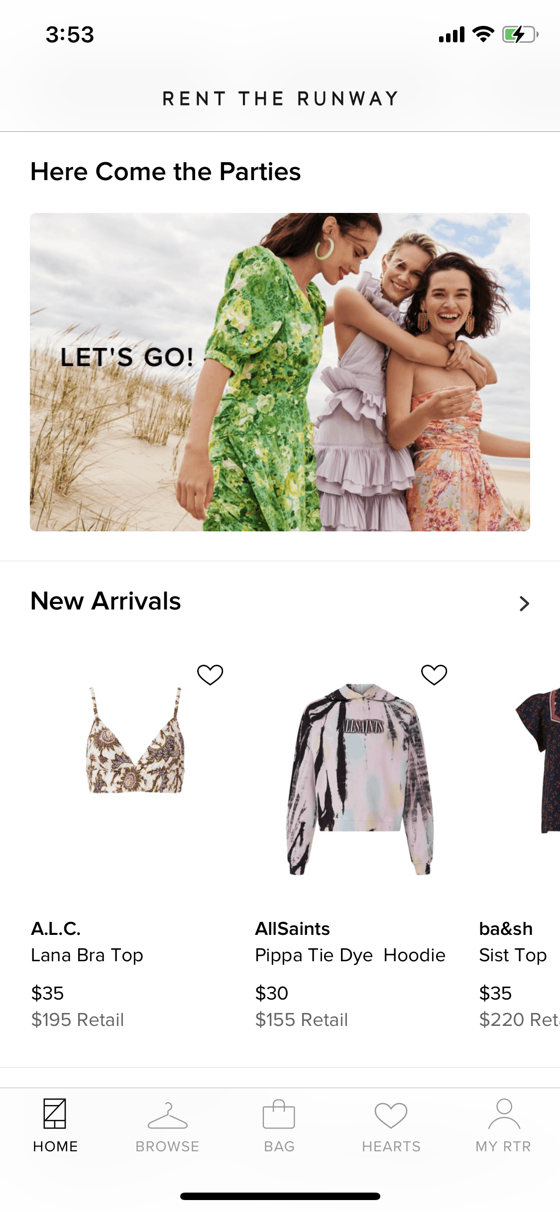 Rent the Runway iOS Shopping interface screenshot 11