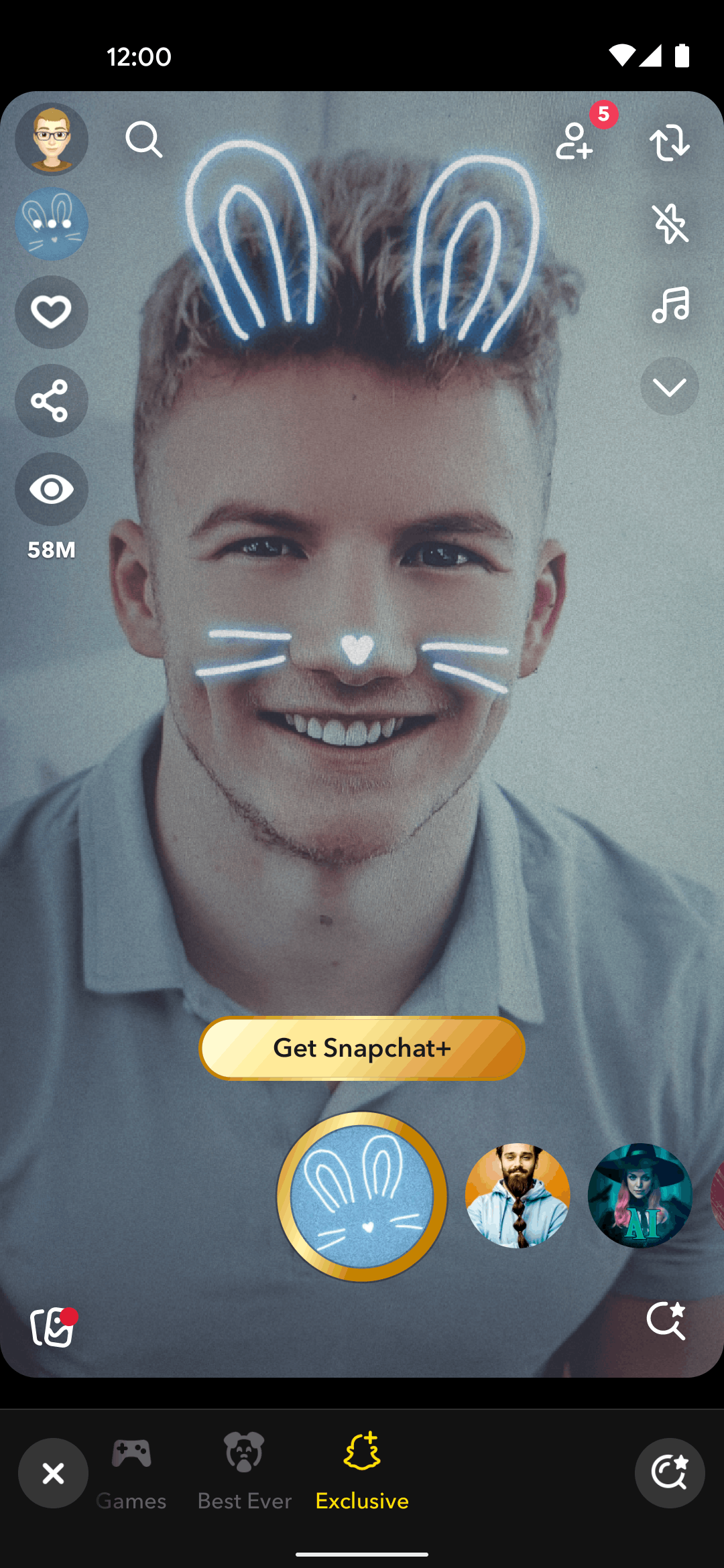 Snapchat Android Social Networking interface screenshot 3